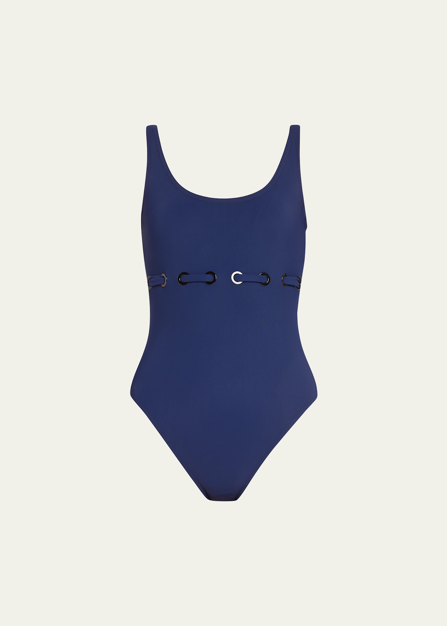 Lucy Round Neck Underwire Tank One-Piece Swimsuit