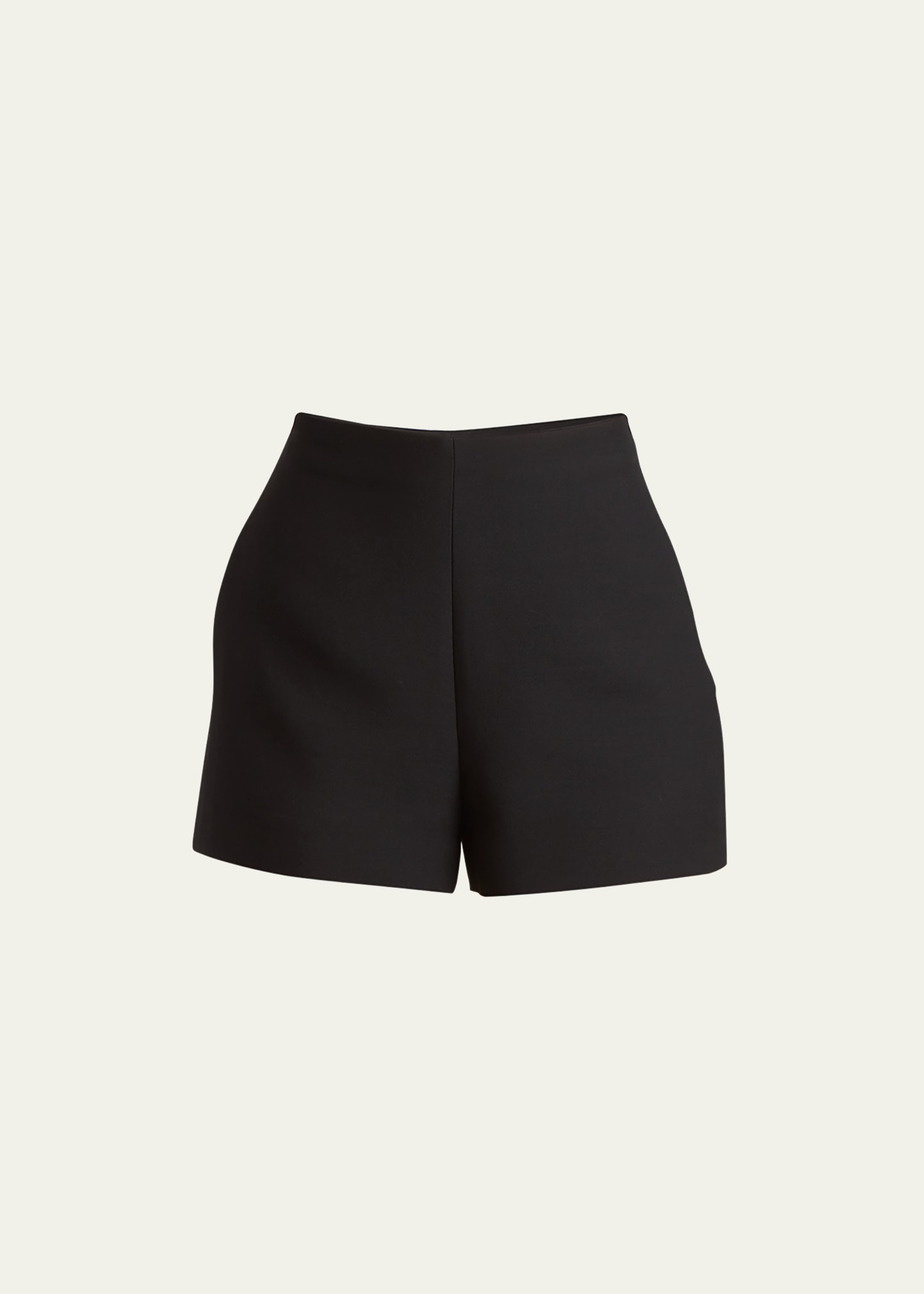 High Waist Crepe Couture Shorts