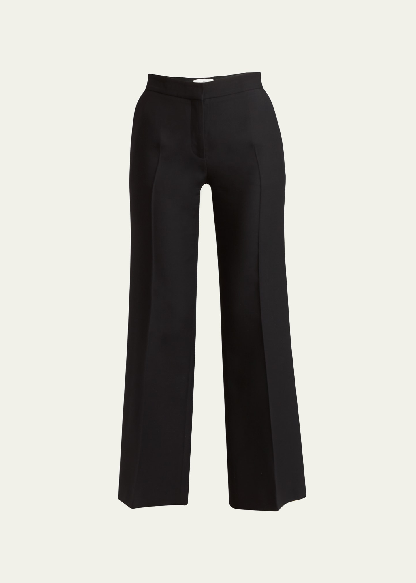 Cropped Wide-Leg Suiting Trousers