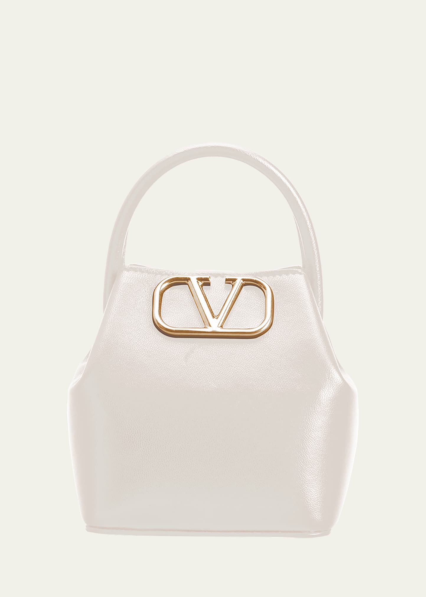 mini bucket bag in nappa with vlogo signature chain