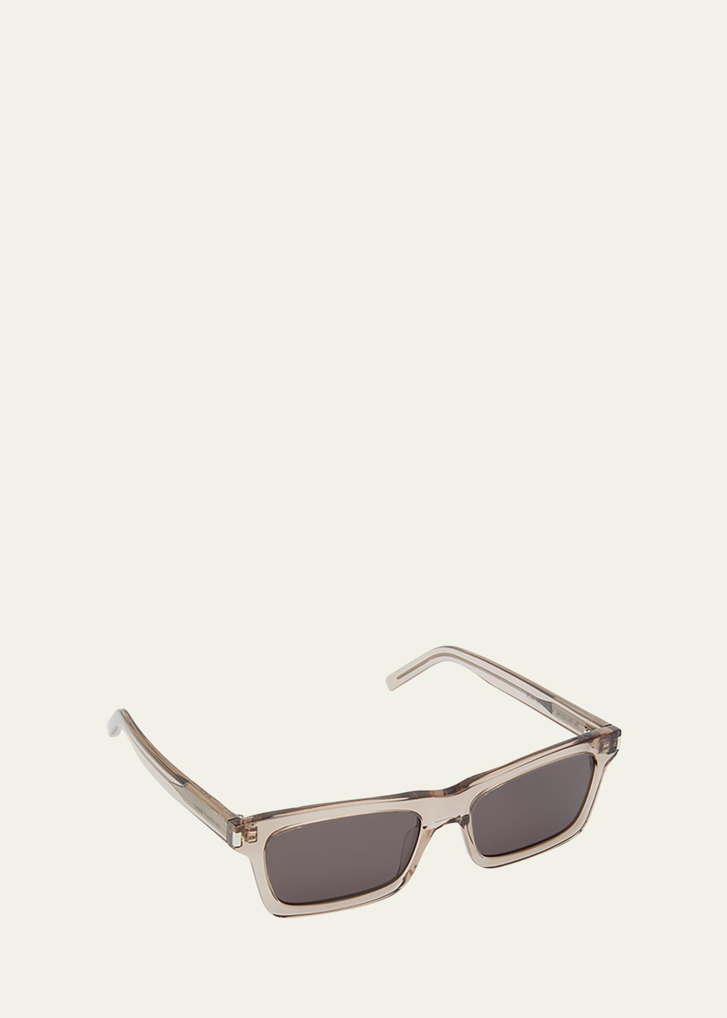 Betty Rectangle Semi-Transparent Acetate Sunglasses