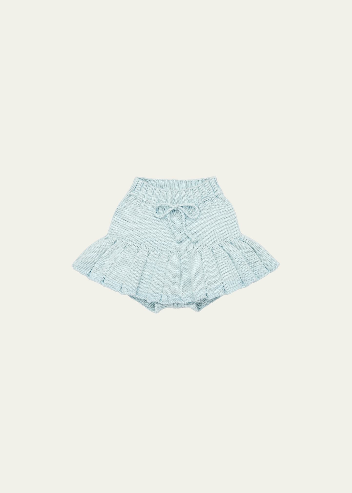 新品 4-5y Misha Puff Steel Blue Skirt