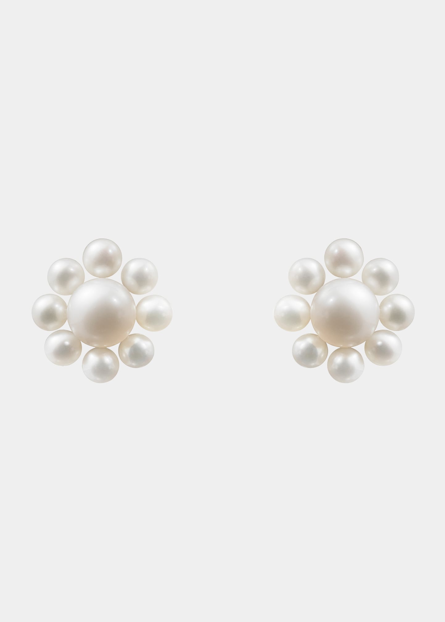Margherita Freshwater Pearl Flower Stud Earrings