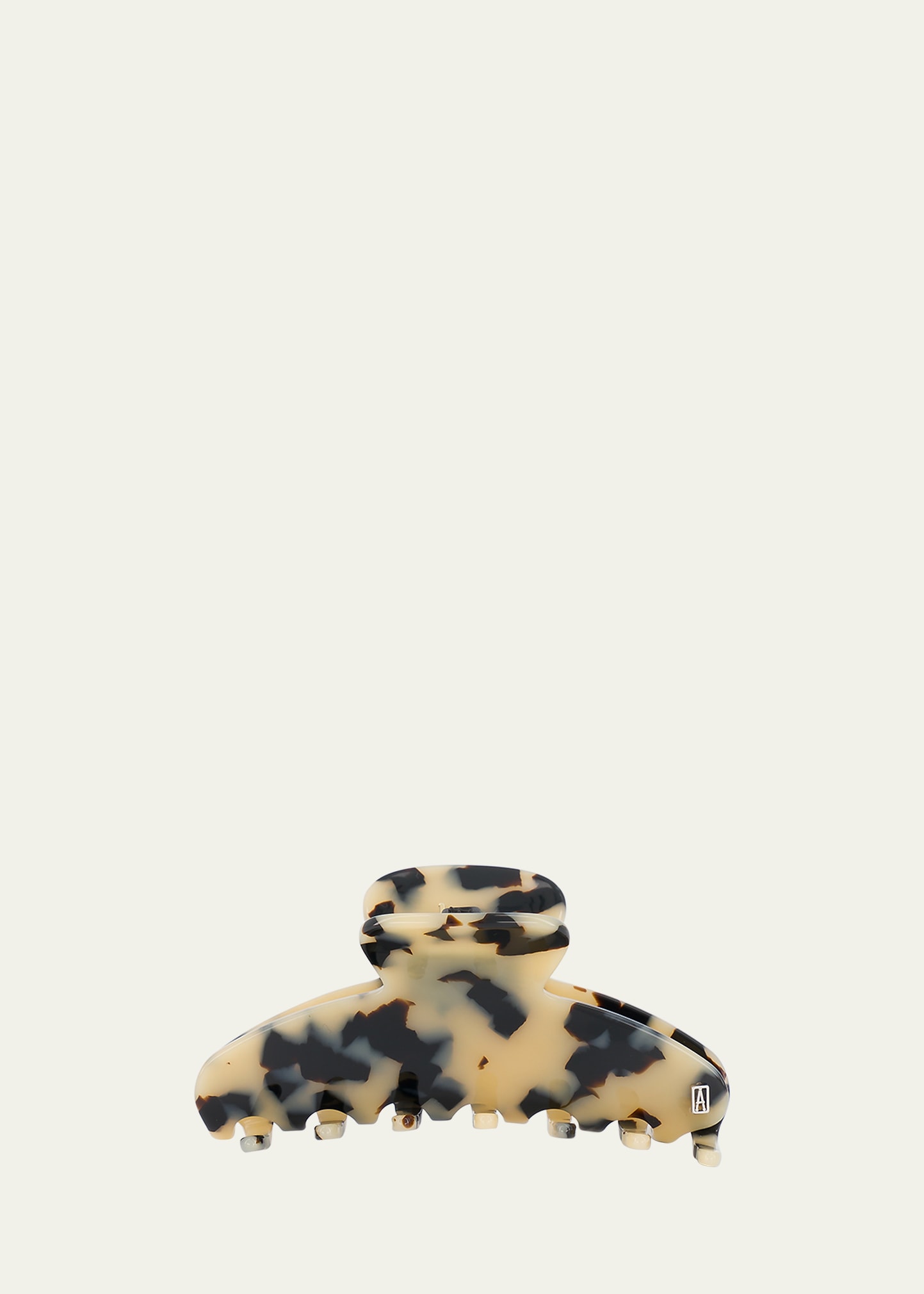 Alexandre De Paris Medium Acetate Jaw Clip In Light Tortoise