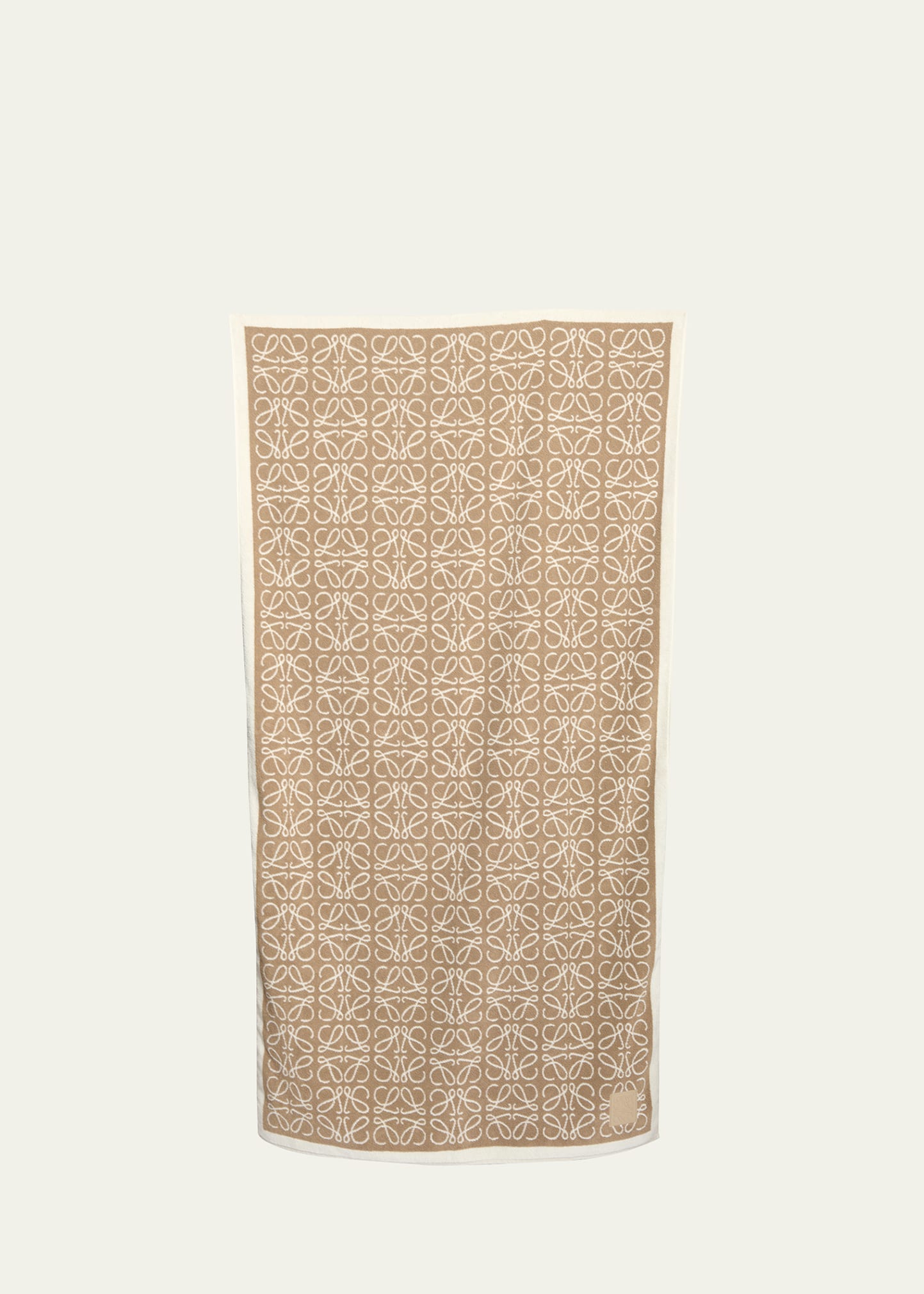Loewe Anagram Cotton Towel In 2140 Beige