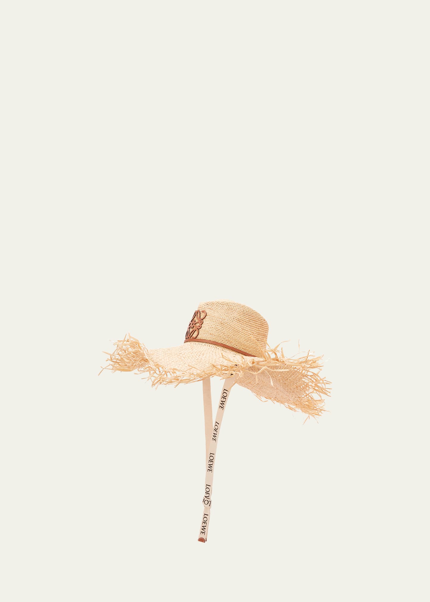 Loewe X Paula's Ibiza Fringed Cowboy Hat In Natural