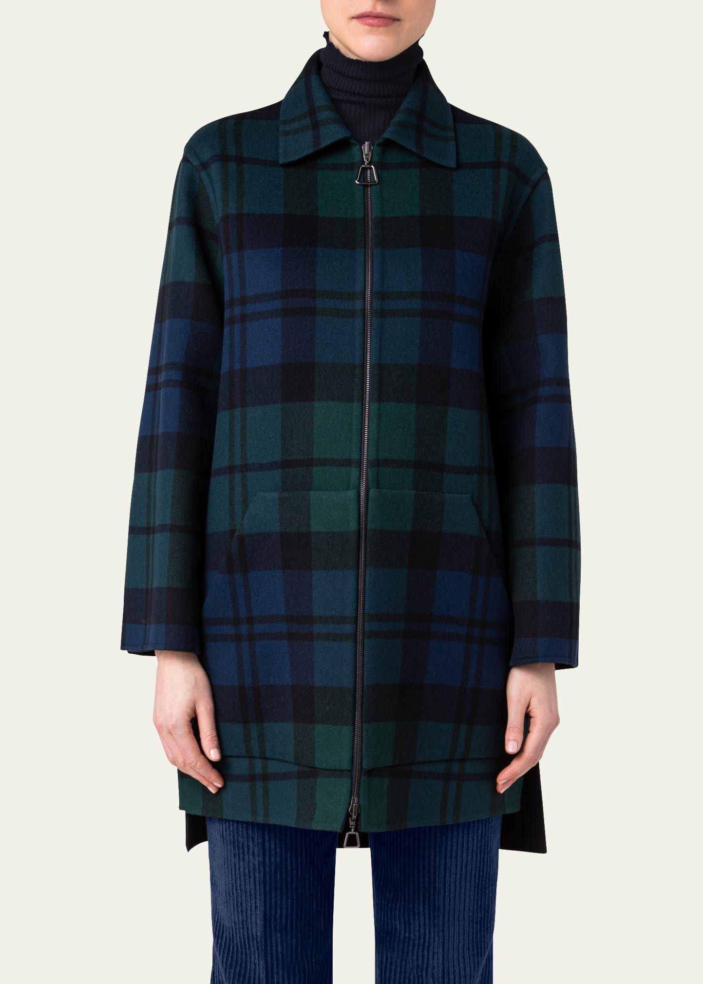 Checked double face coat | Smart Closet Checked double face coat | Smart Closet
