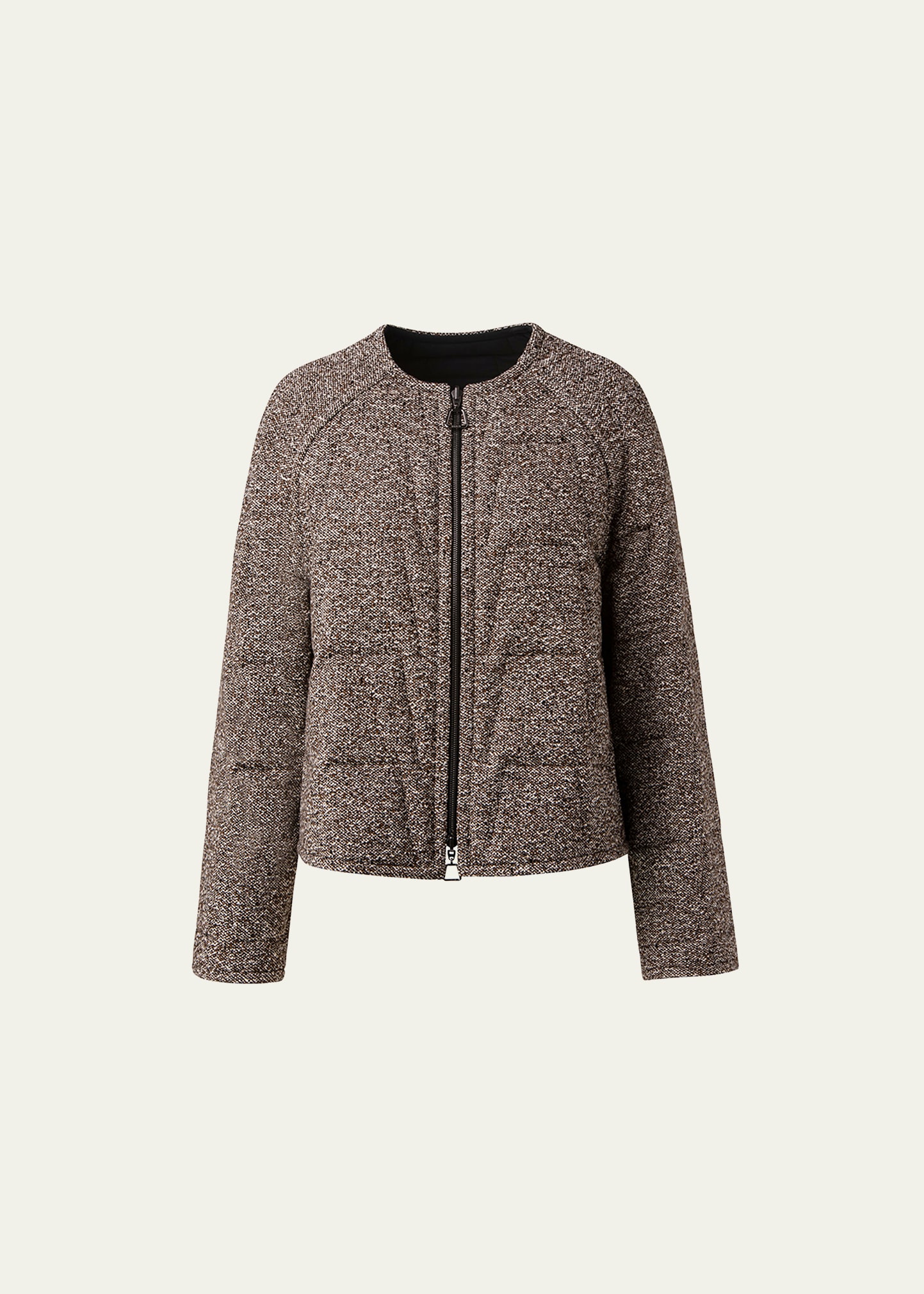 Reversible Boucle & Quilted Tech Jacket