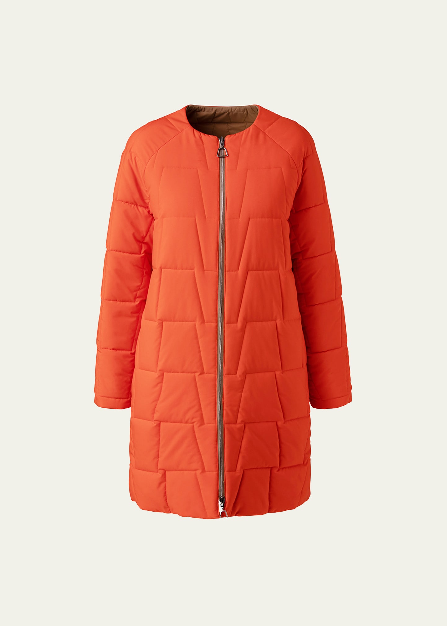 Akris Reversible Techno-quilted Puffer Jacket In Gallus Green-navy
