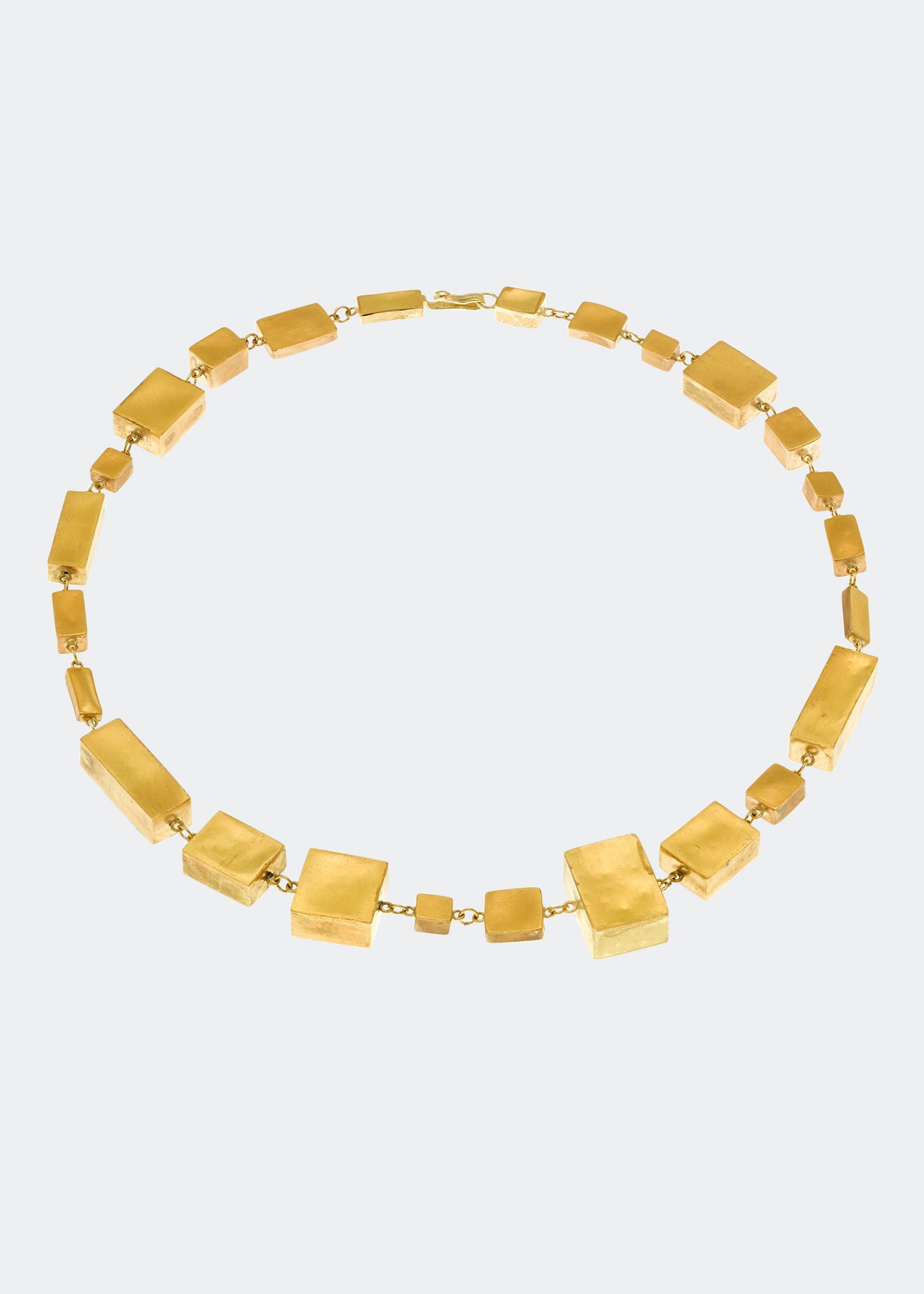 JUDY GEIB Gold Bar and Cubic Necklace
