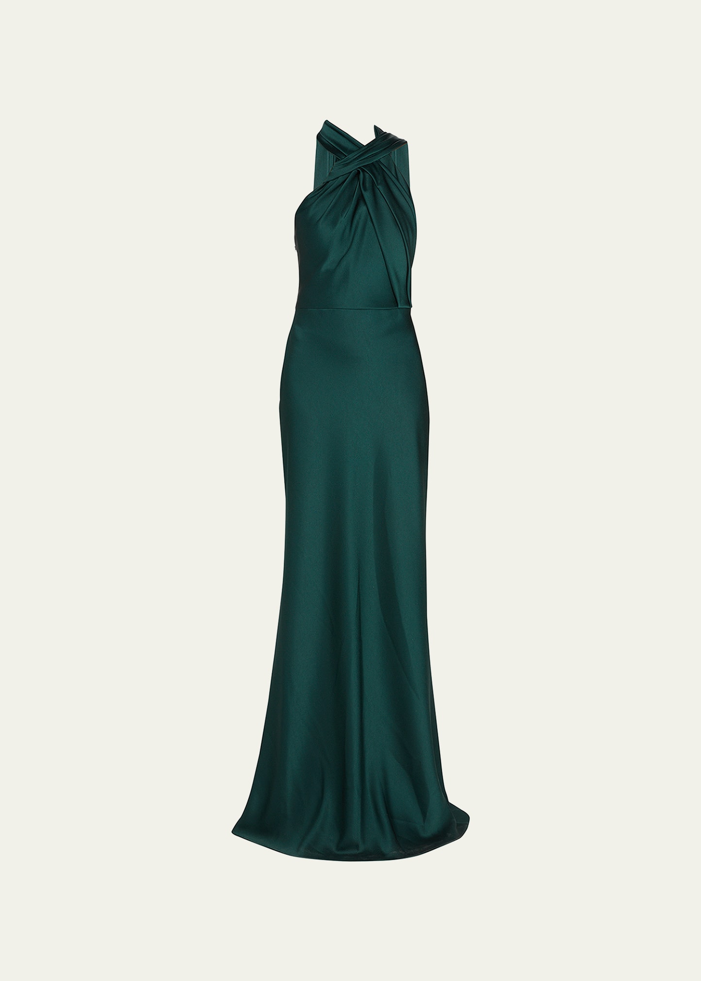 Jason Wu Collection Draped Twist Halter Gown