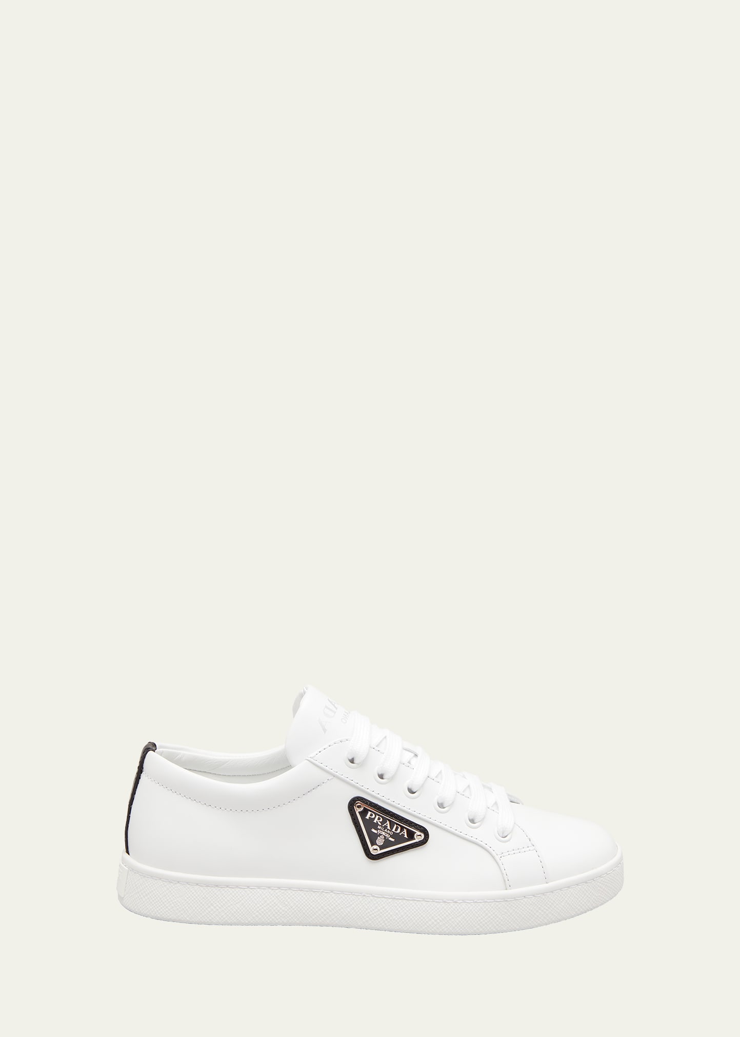 Prada Lane Bicolor Logo Sneakers In Bianconer | ModeSens