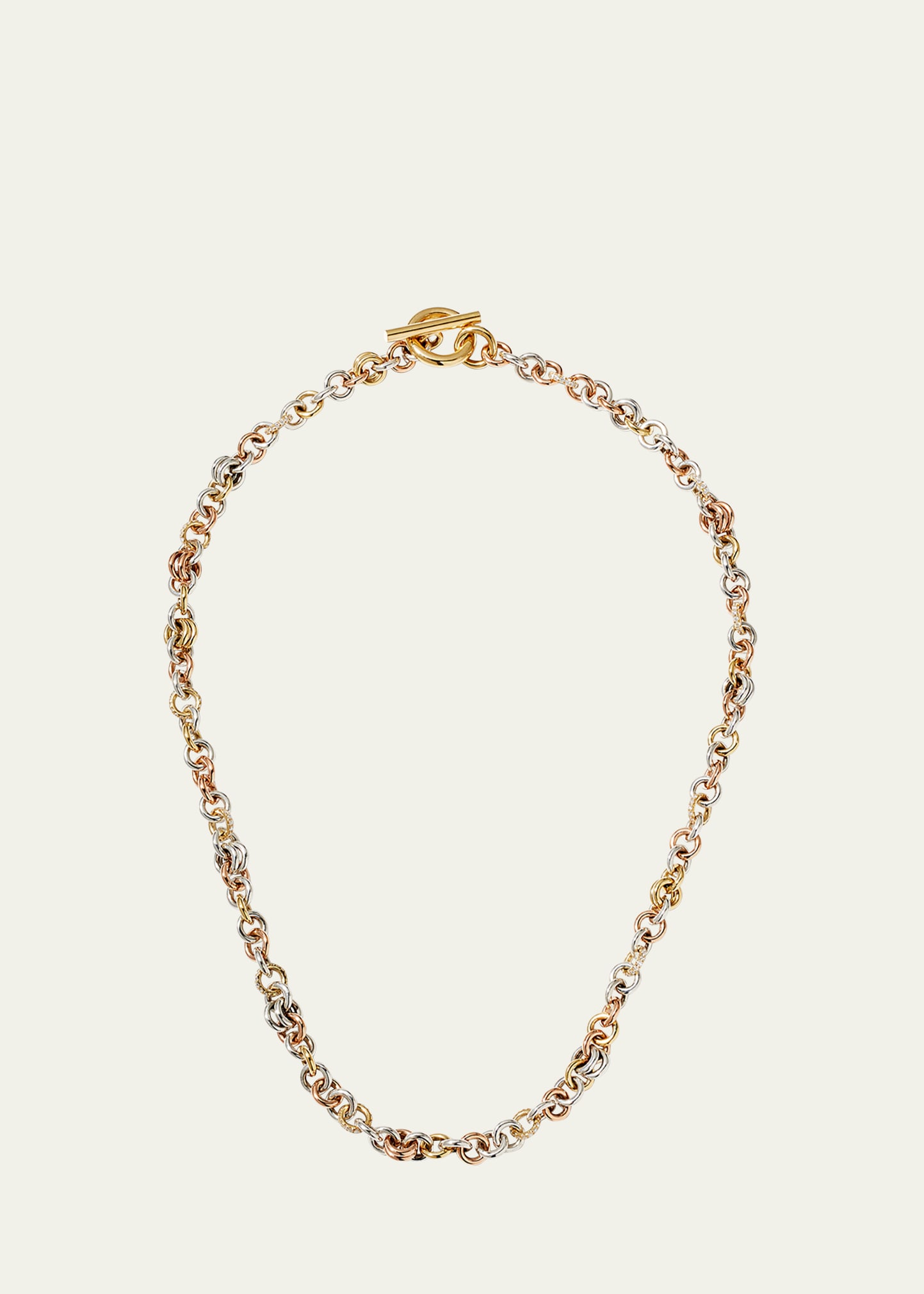 Serpens MX Pave Necklace with Multi-Link Chain and Pave Diamonds