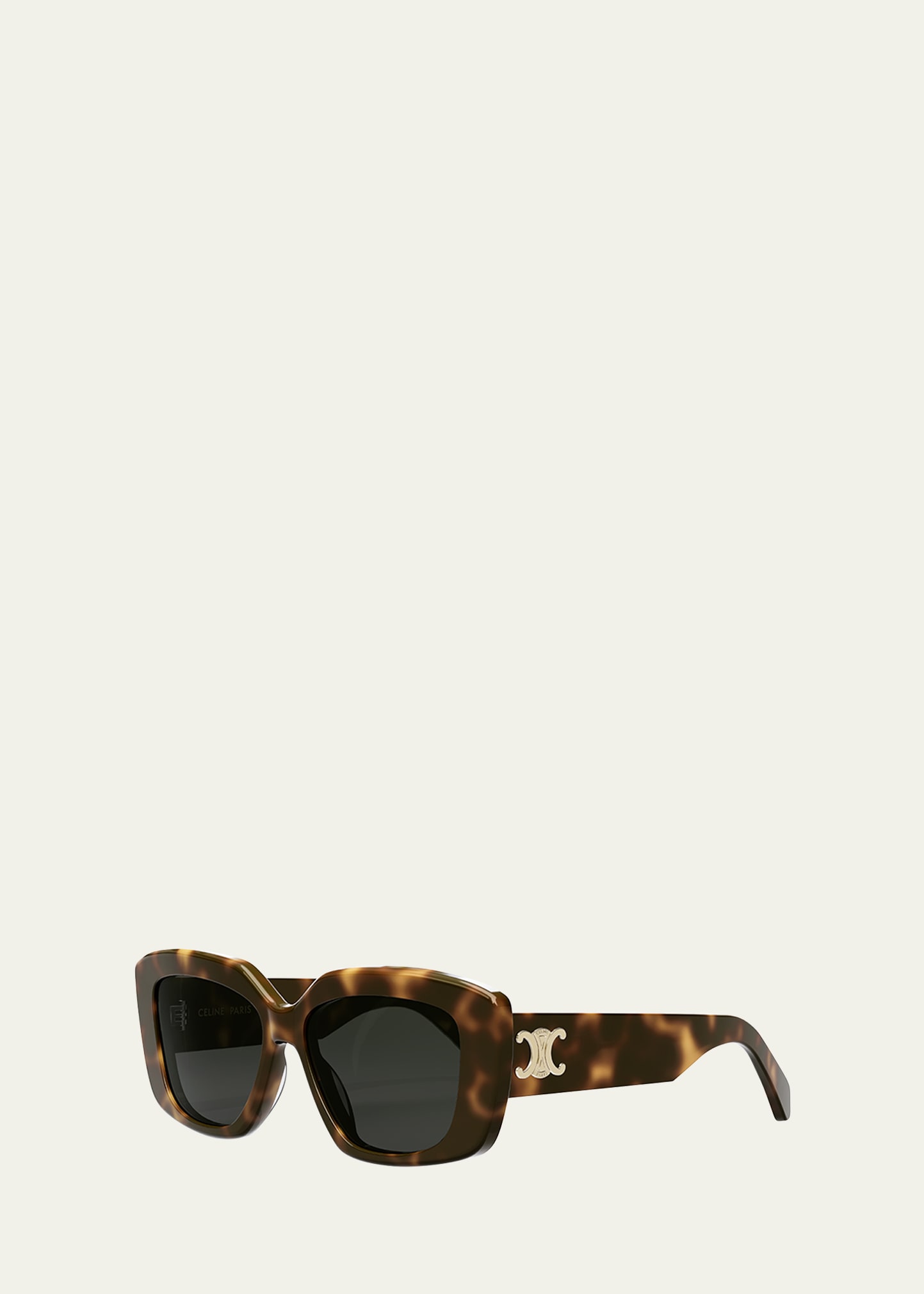 CELINE TRIOMPHE RECTANGLE ACETATE SUNGLASSES