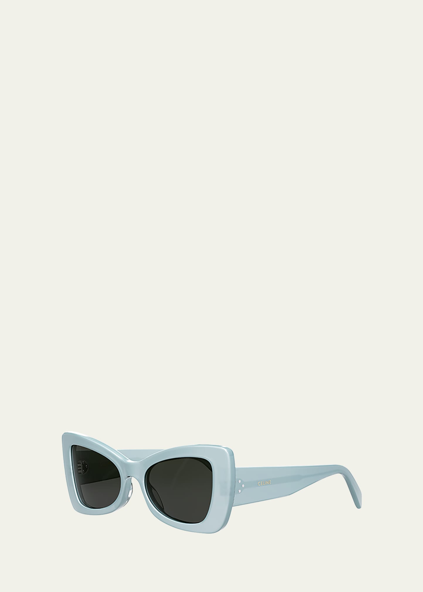 Celine Bold 3 Dots 54mm Butterfly Sunglasses In Light Blue