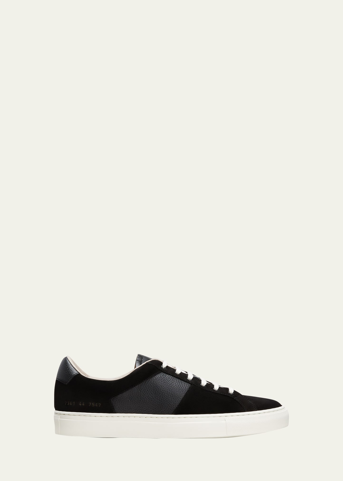 Common Projects Achilles Low Leather Sneakers In 7547 Black