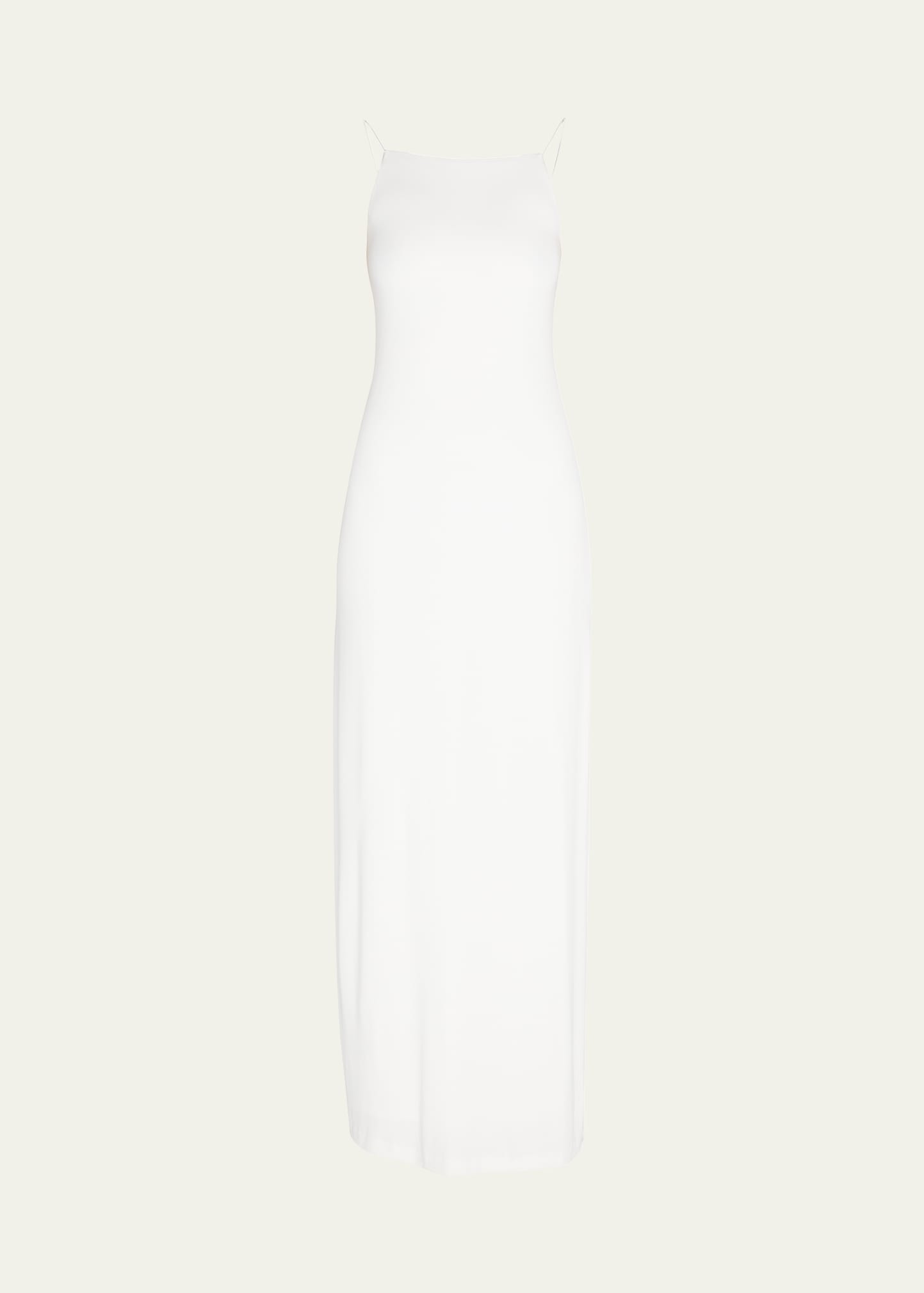 Nili Lotan Annette Jersey Column Gown In Ivory