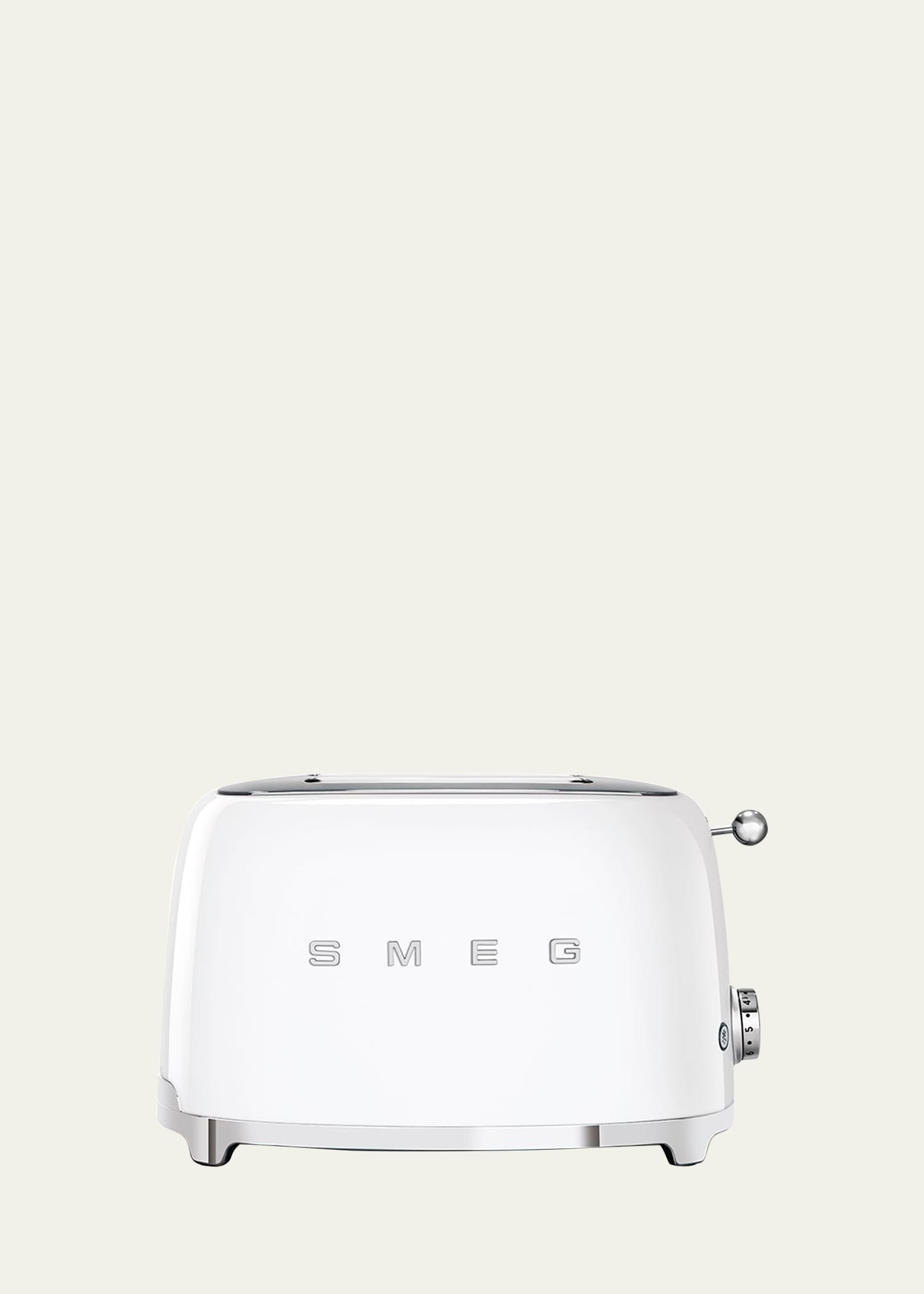Smeg Retro 2-slice Toaster, White In White 12