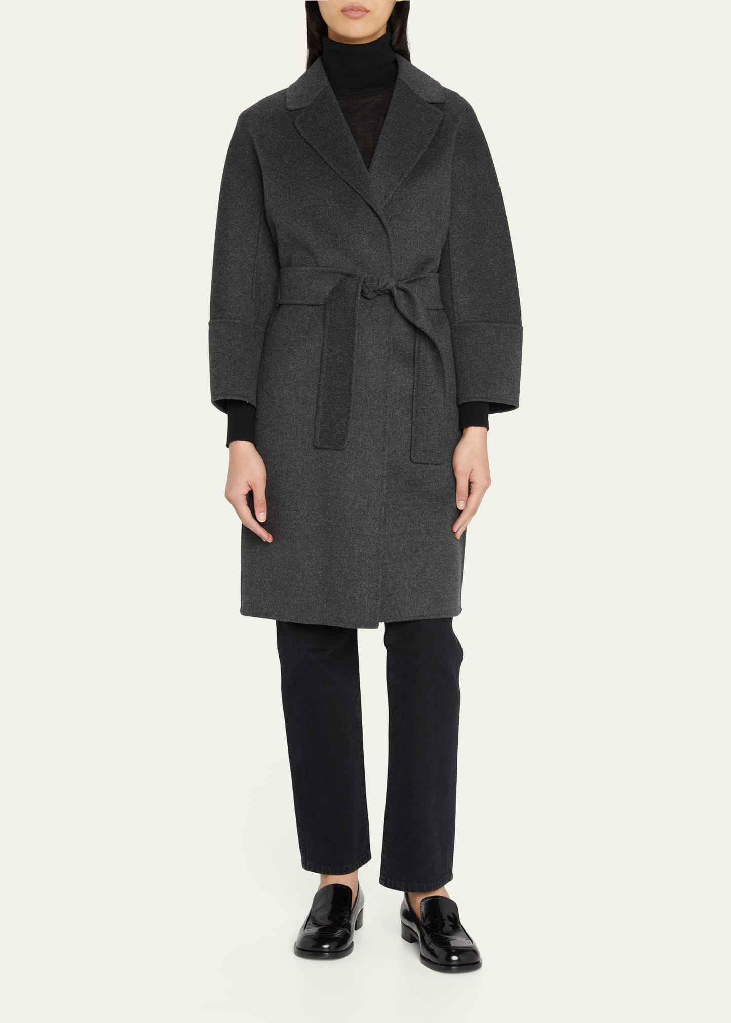 Arona Double-Face Wool Wrap Coat