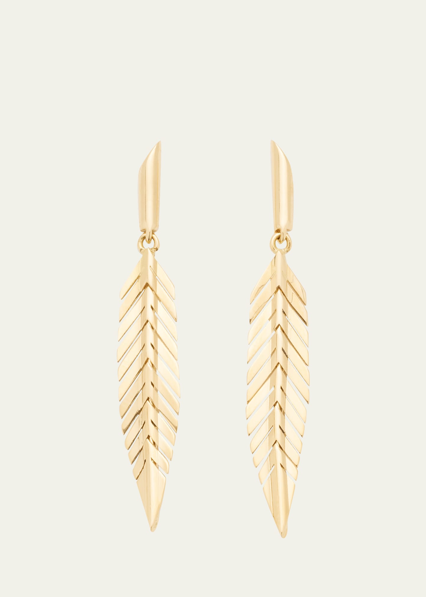 CADAR Small Feather Drop Earrings