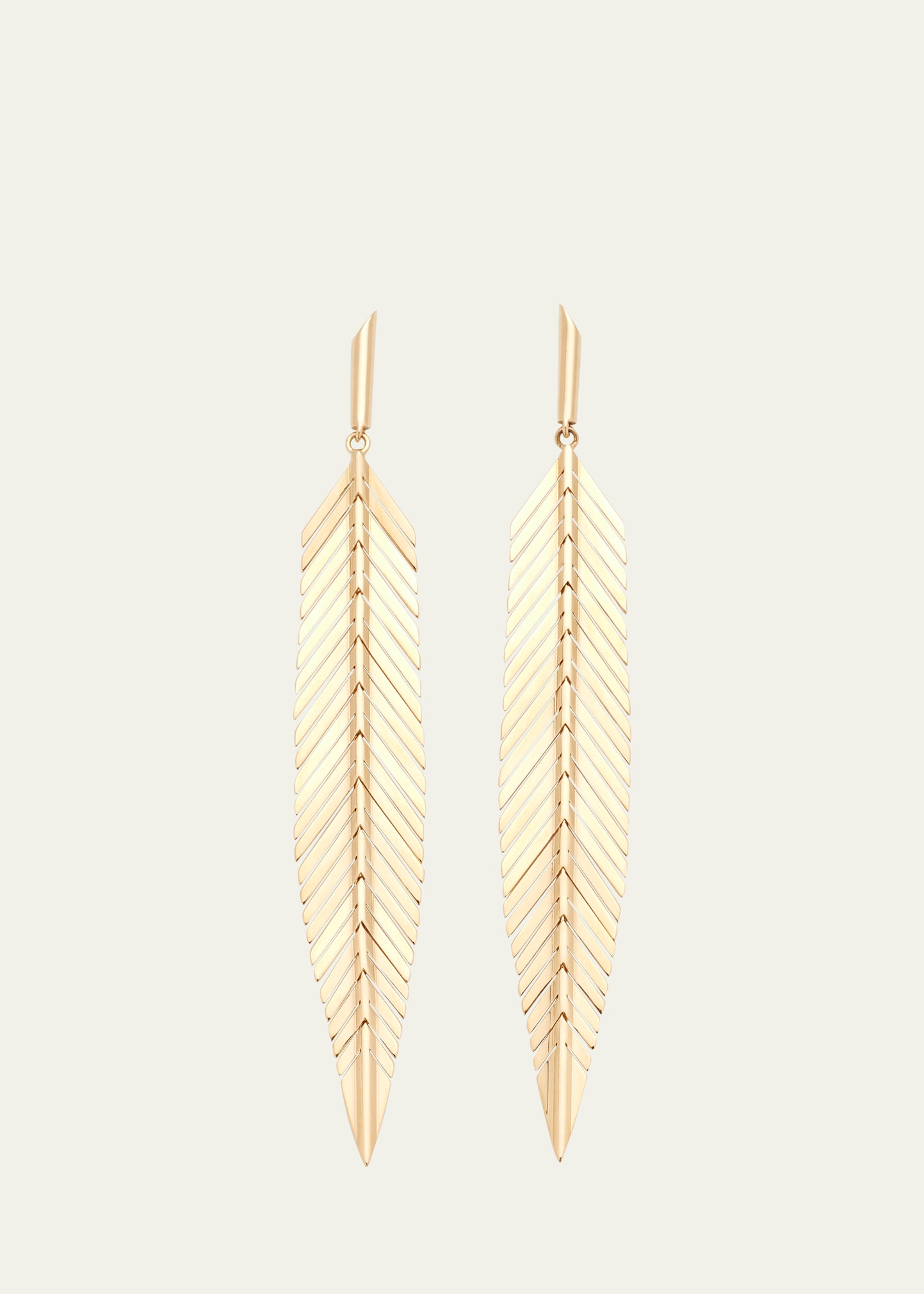 Medium Feather Drop Earrings