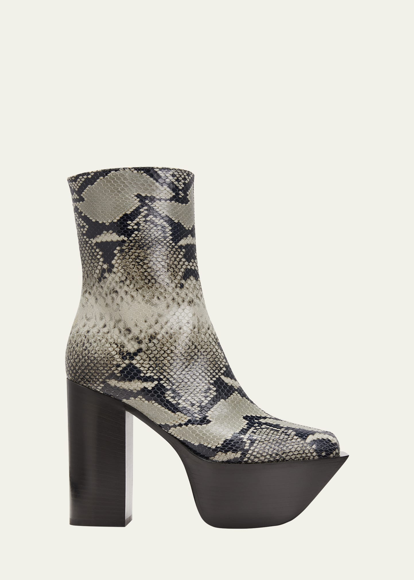 Everyday Python Embossed Platform Boots