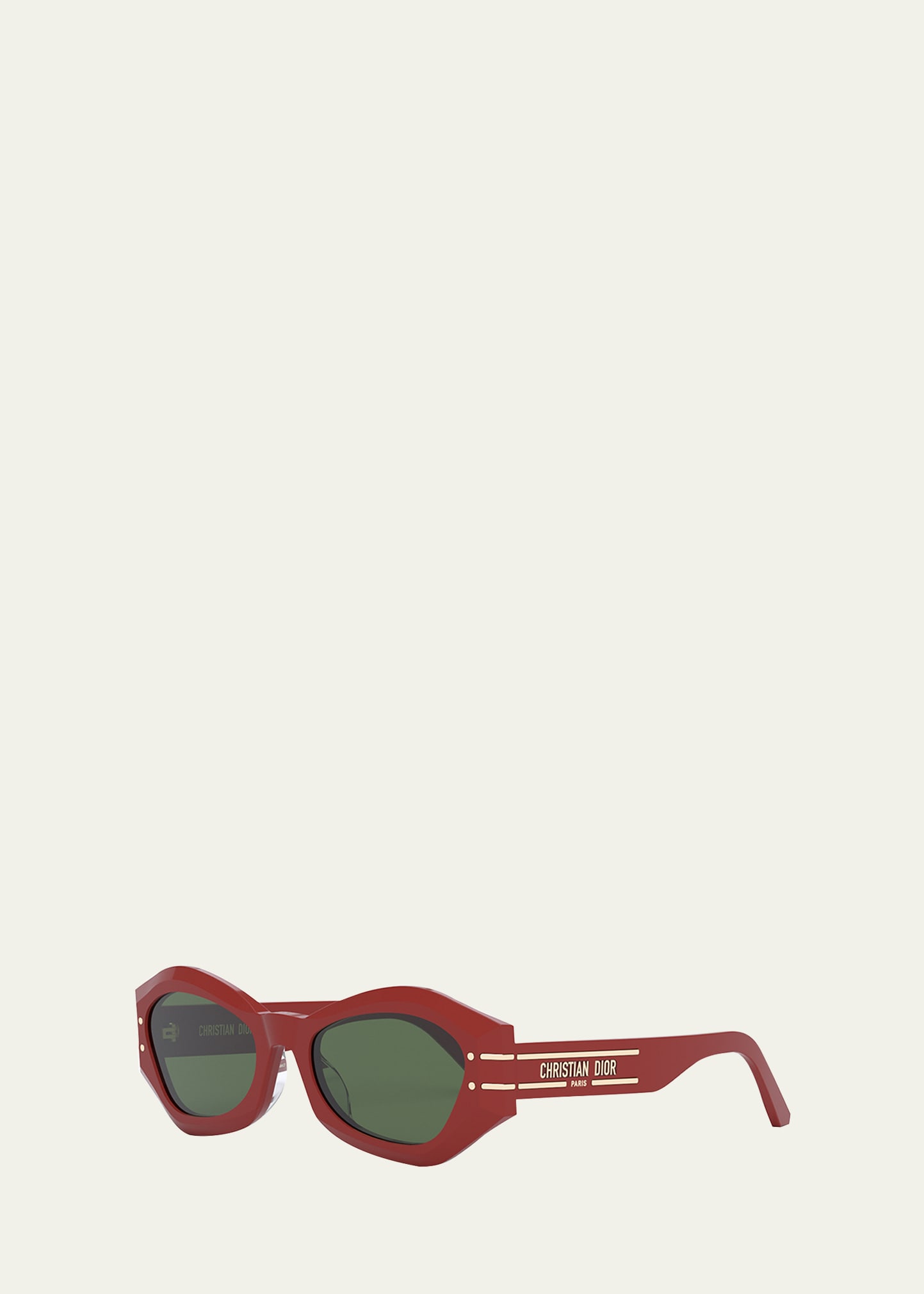 Dior Acetate Butterfly Sunglasses In Shiny Red