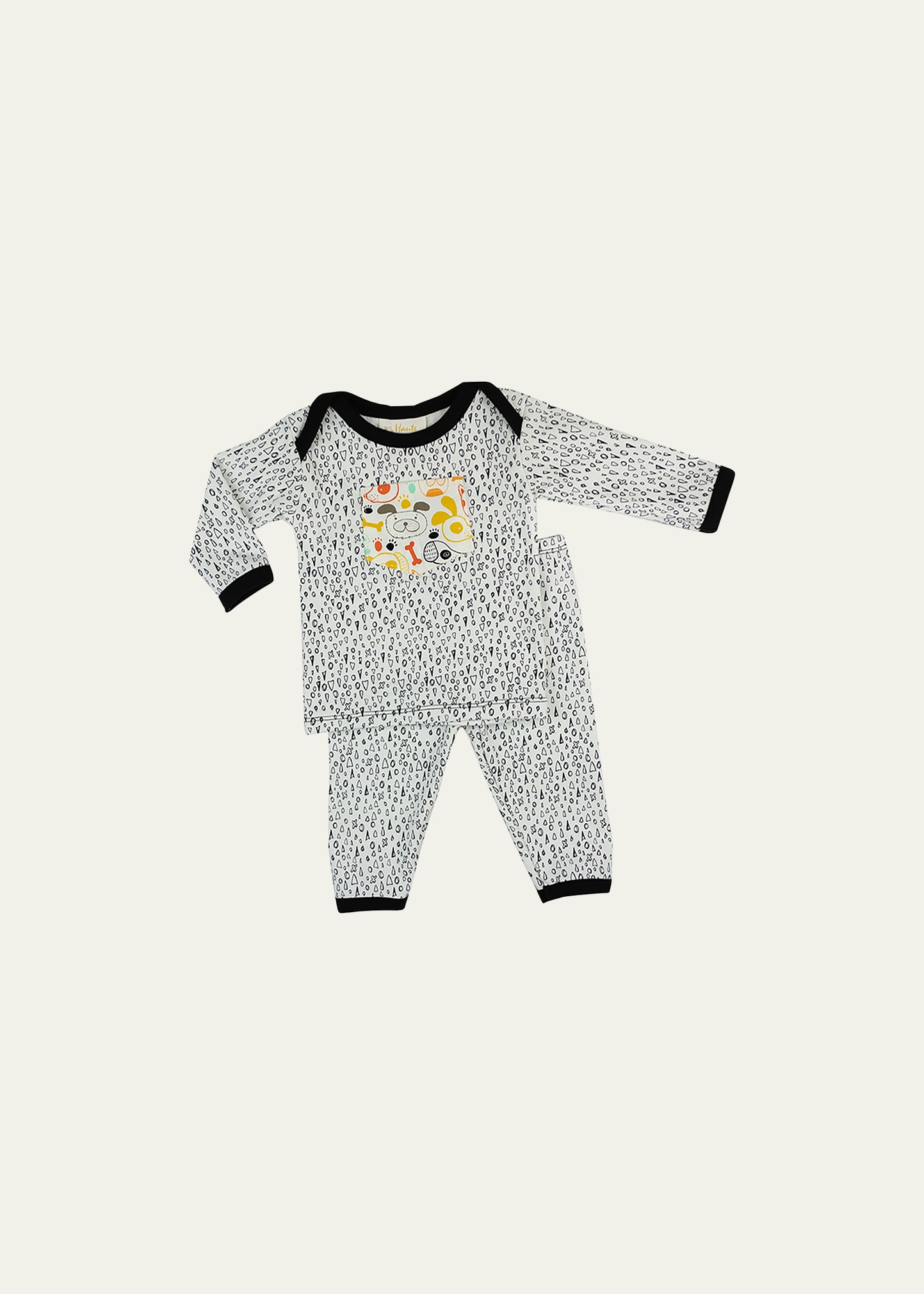 Boy's Paw Time Two-Piece Pajama Set, Size Newborn-12M