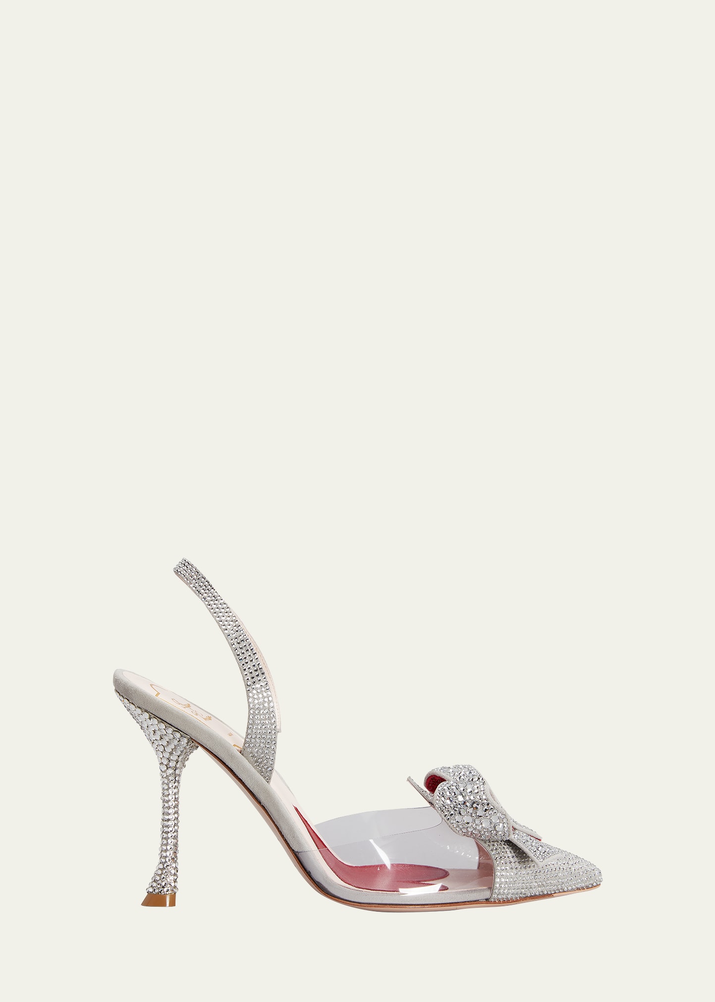 Roger Vivier I Love Vivier Crystal Bow Pumps In Multicolor