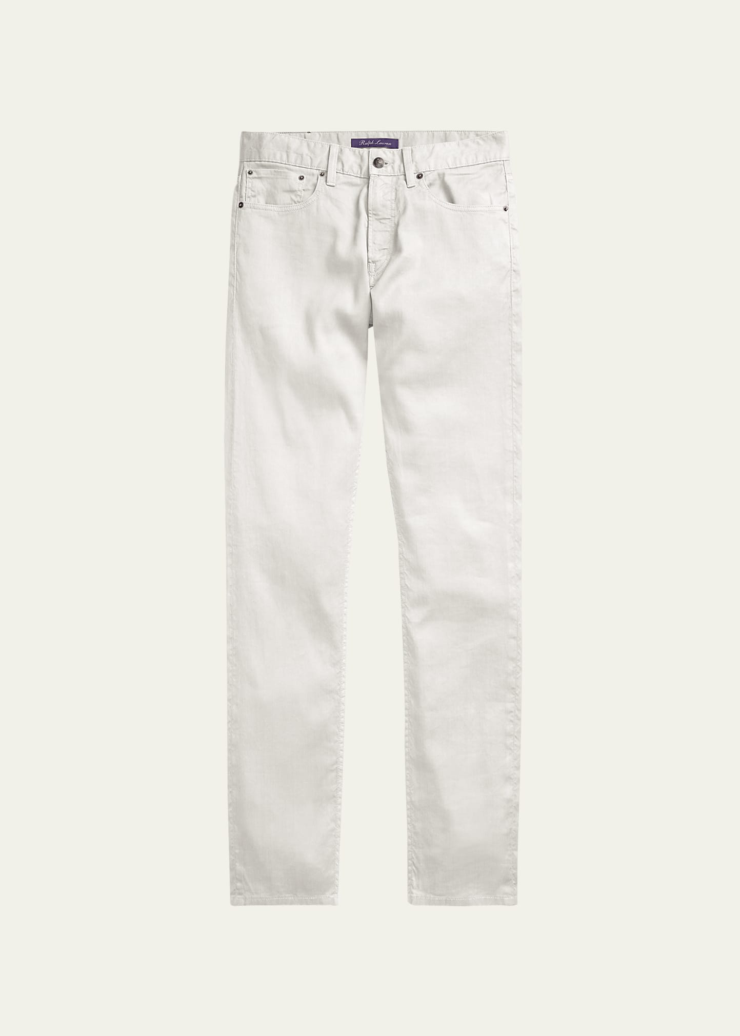 Men's Slim Fit Linen-Cotton Stretch Jeans