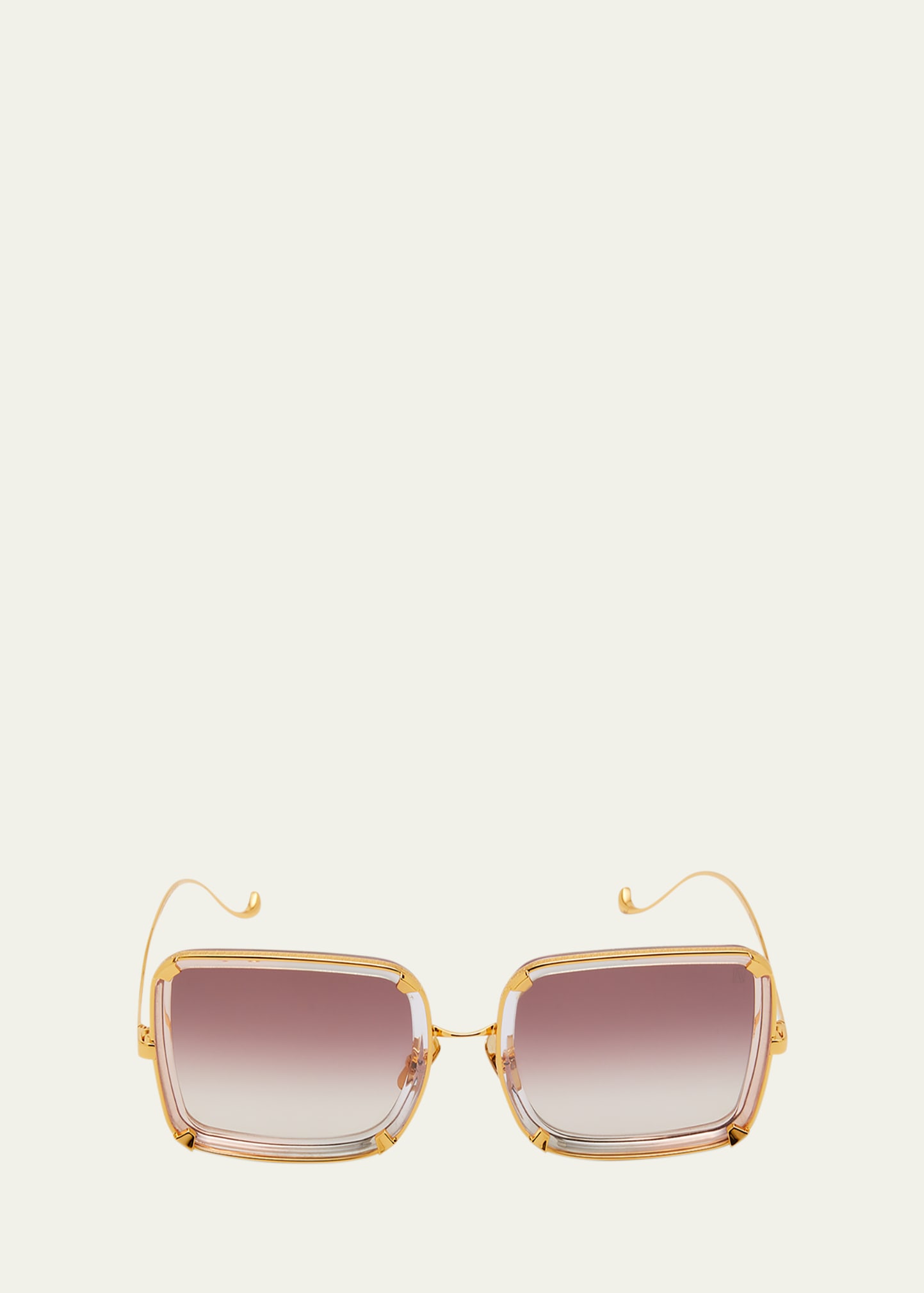 Anna-karin Karlsson White Moon Acetate & Stainless Steel Sunglasses In Pink