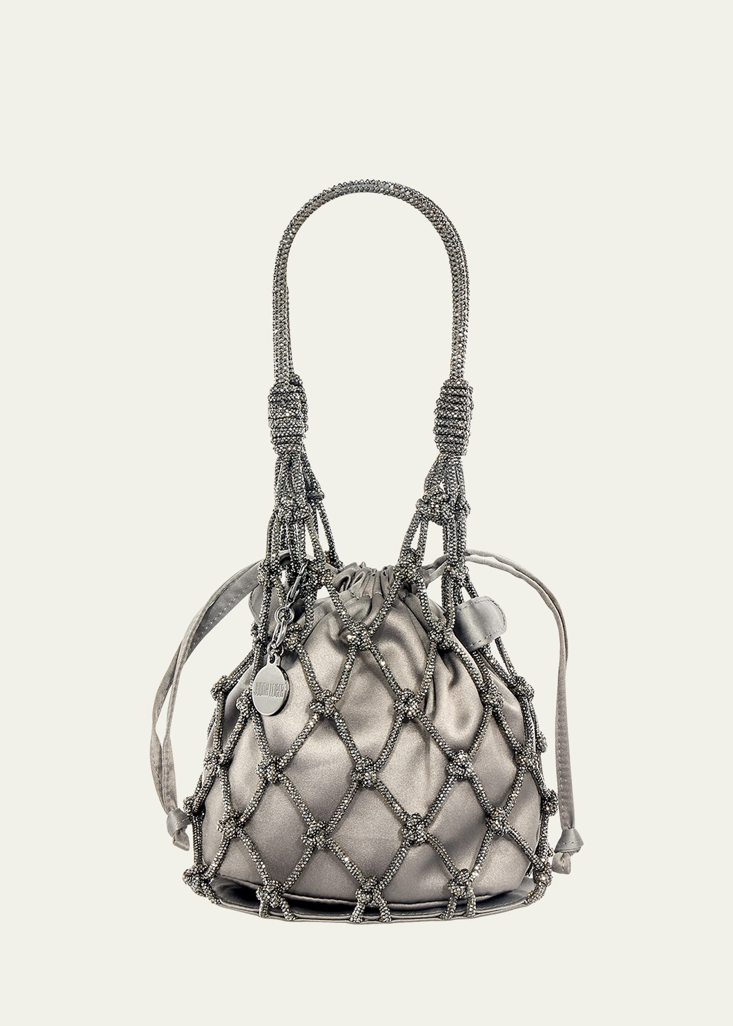 Judith Leiber Couture Sparkle Crystal Net Top-Handle Bag