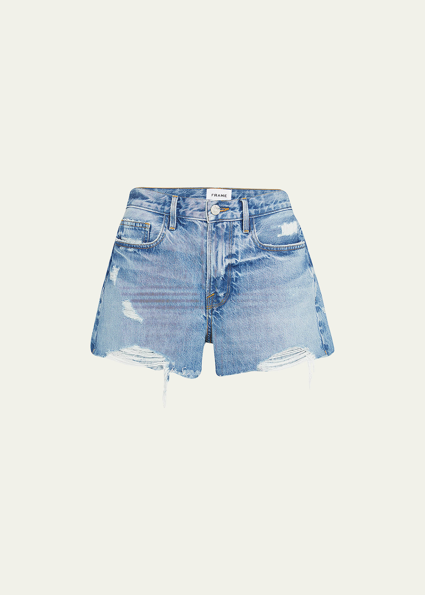 Le Brigette Distressed Mid-Rise Jean Shorts