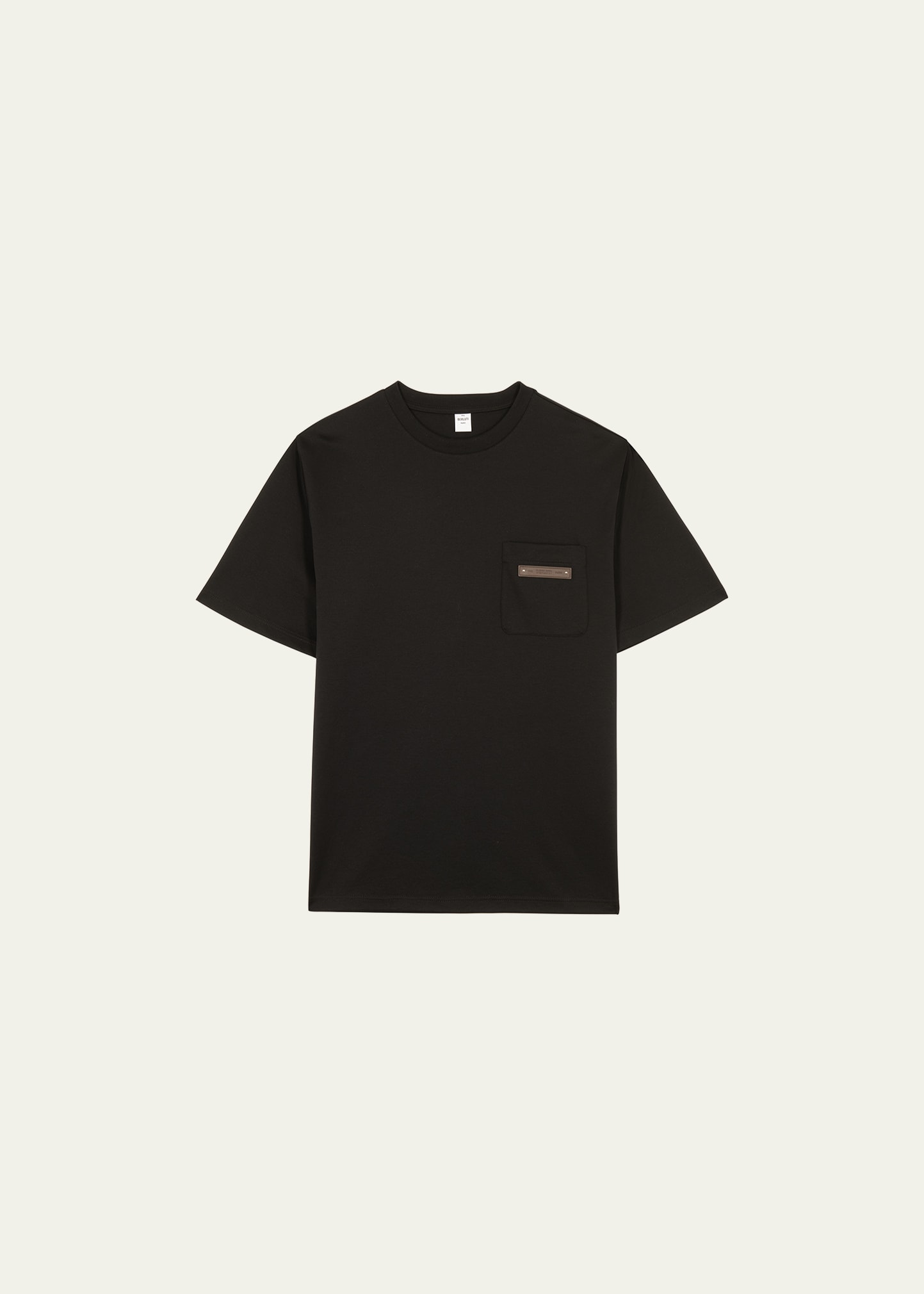 Berluti Men's Leather Tab T-Shirt