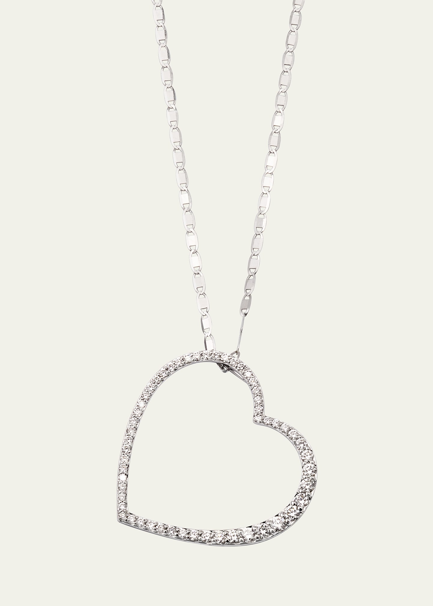 LANA Flawless Graduating Heart Pendant Necklace, 18"L
