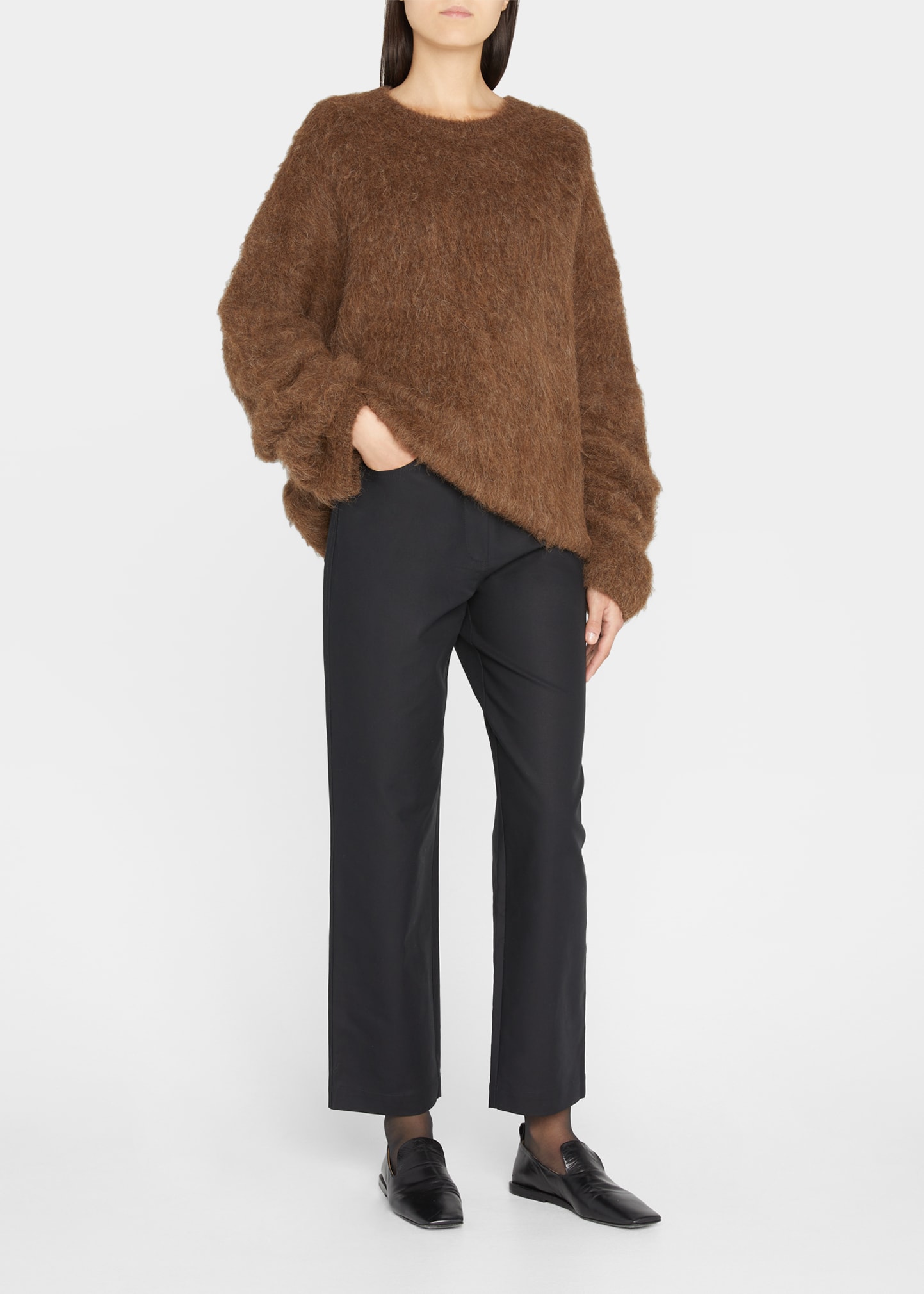 Toteme Boxy Alpaca Knit, Saddle | Smart Closet