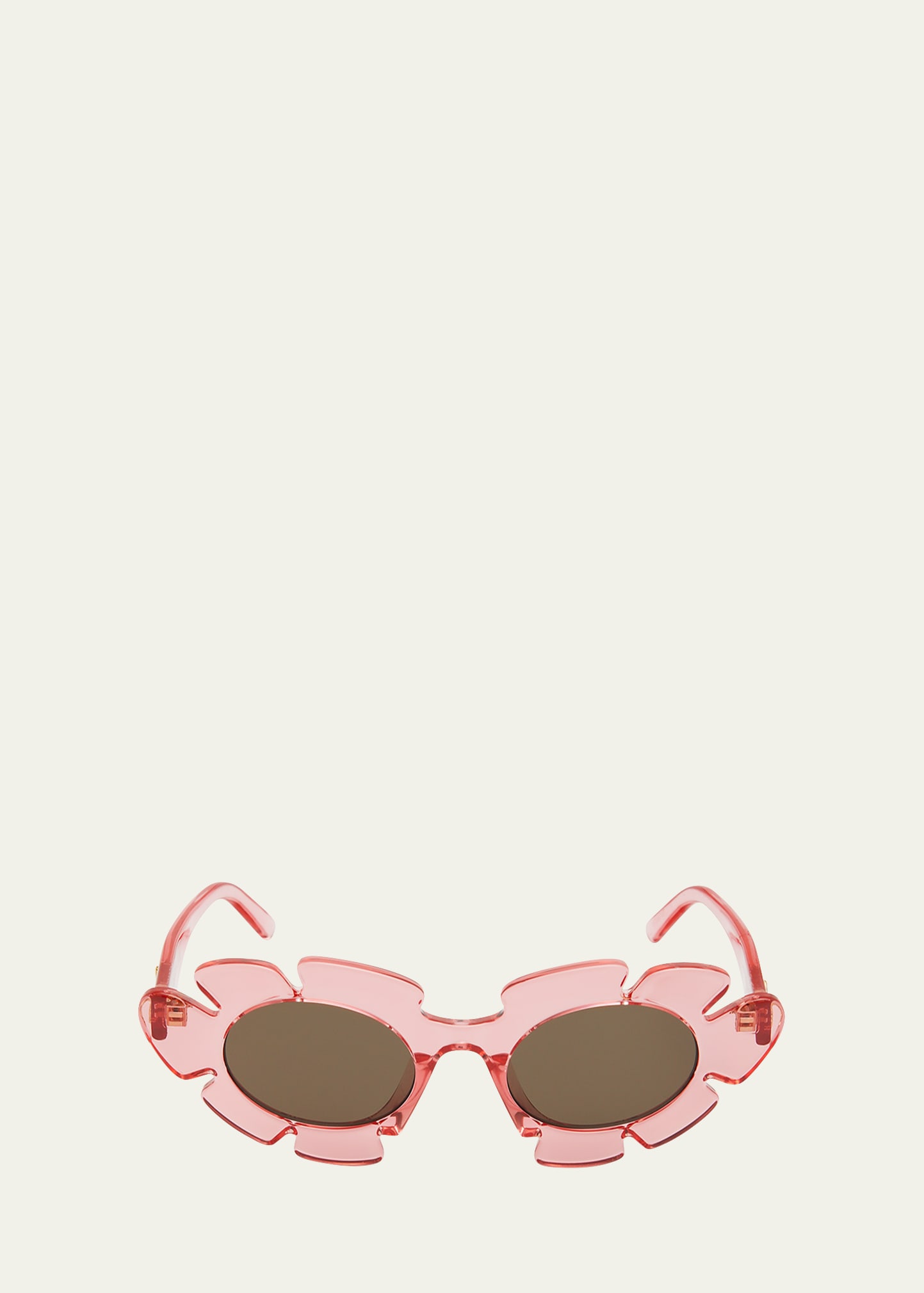 Shop Loewe Flower Acetate Cat-eye Sunglasses In Shiny Pinik