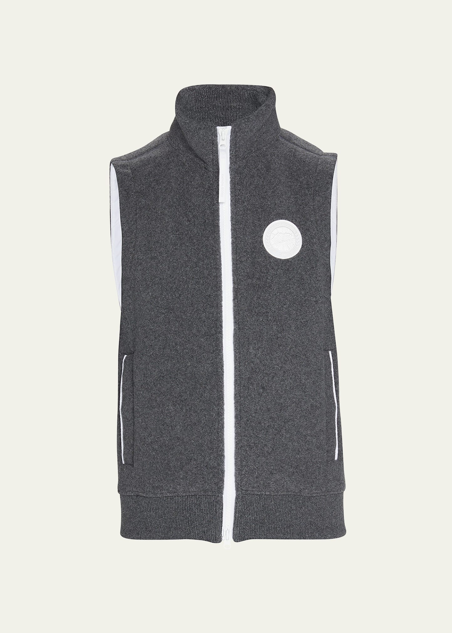 Canada Goose Men's Mersey Fleece Vest In Quarry Grey