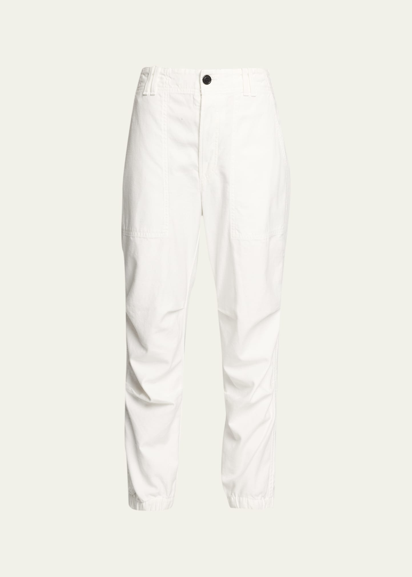 CITIZENS OF HUMANITY AGNIT SATEEN CROPPED UTILITY TROUSERS