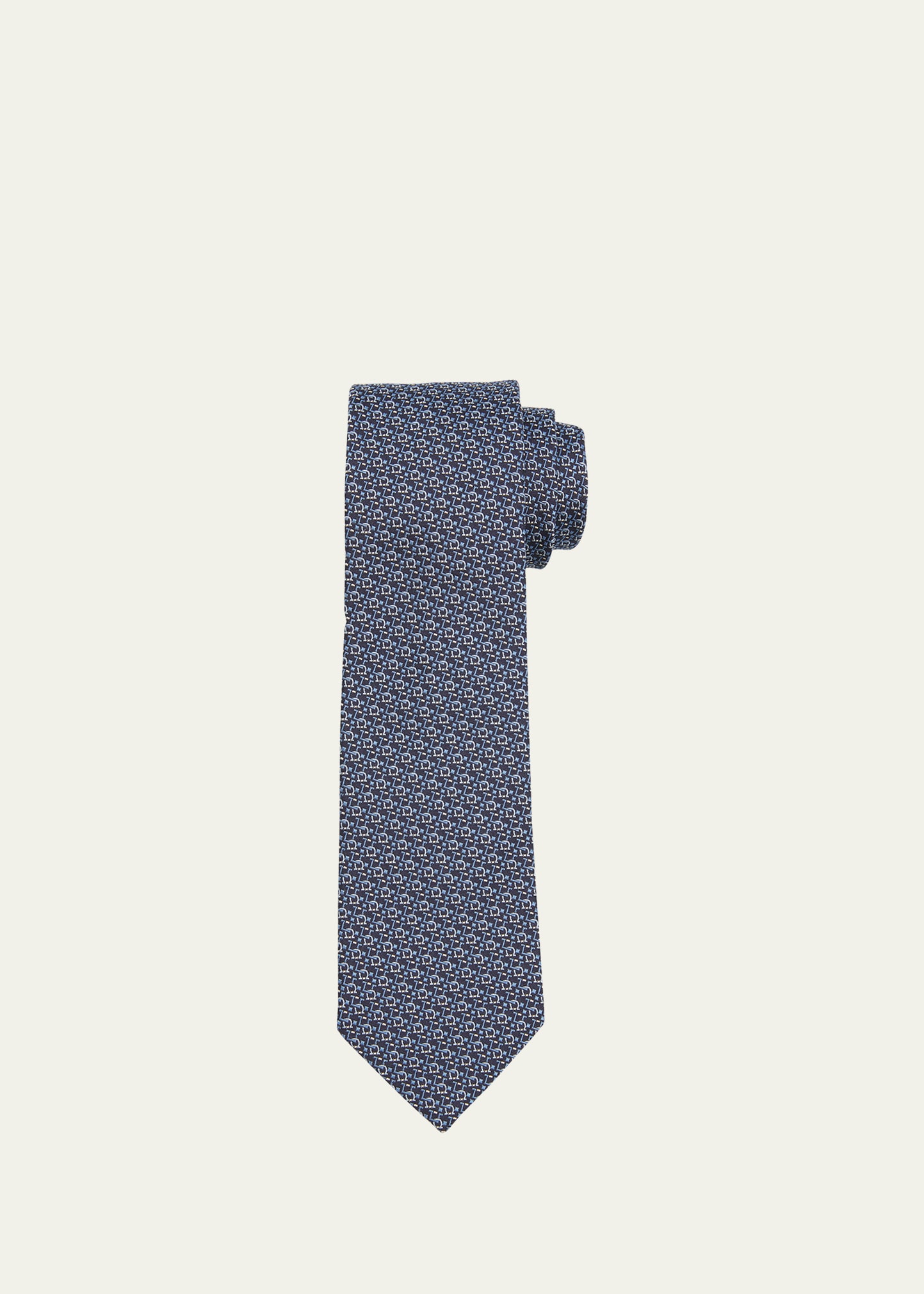 Men's Gancini Silk Jacquard Tie