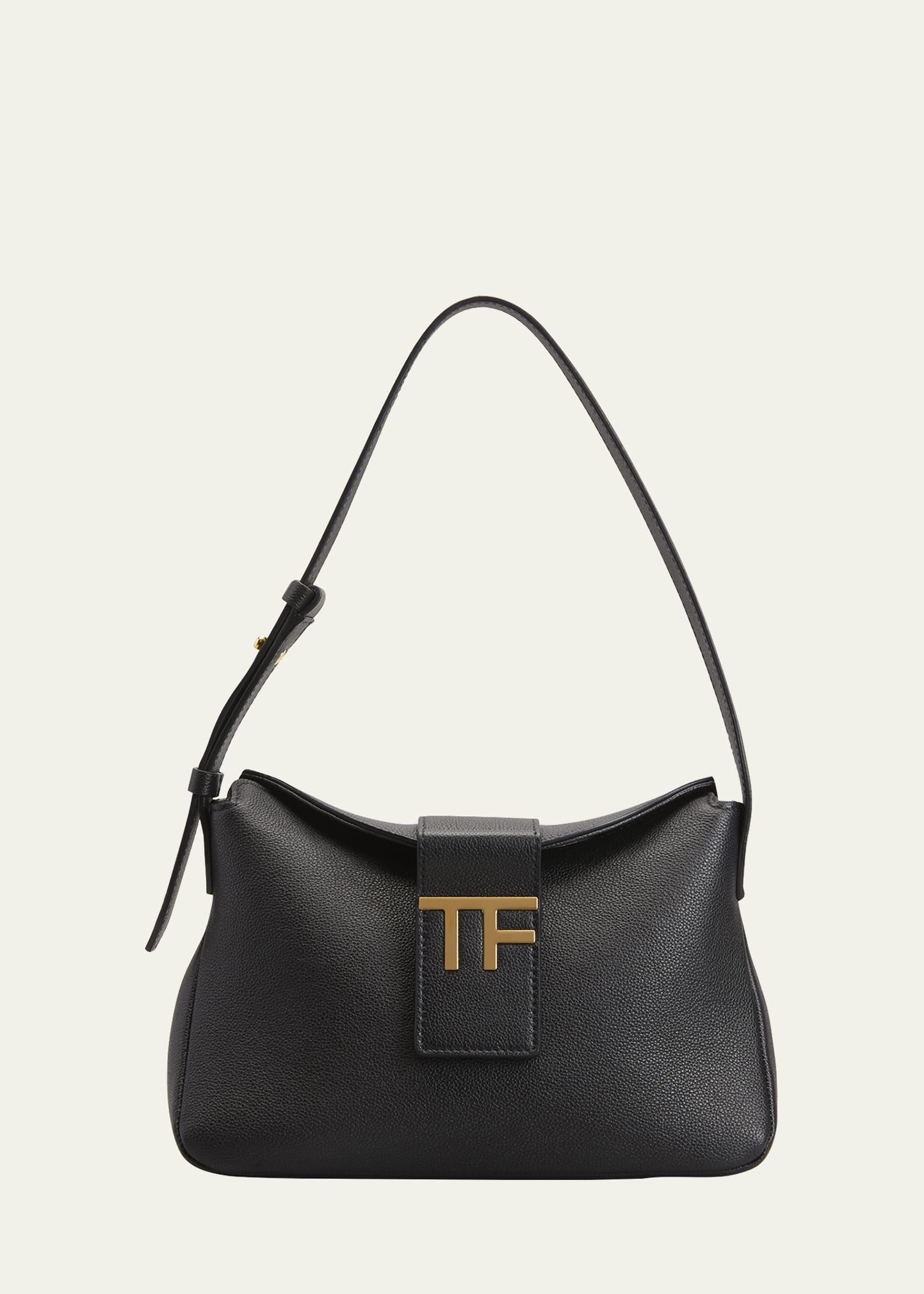 TOM FORD Mini TF Grain Leather Hobo Bag