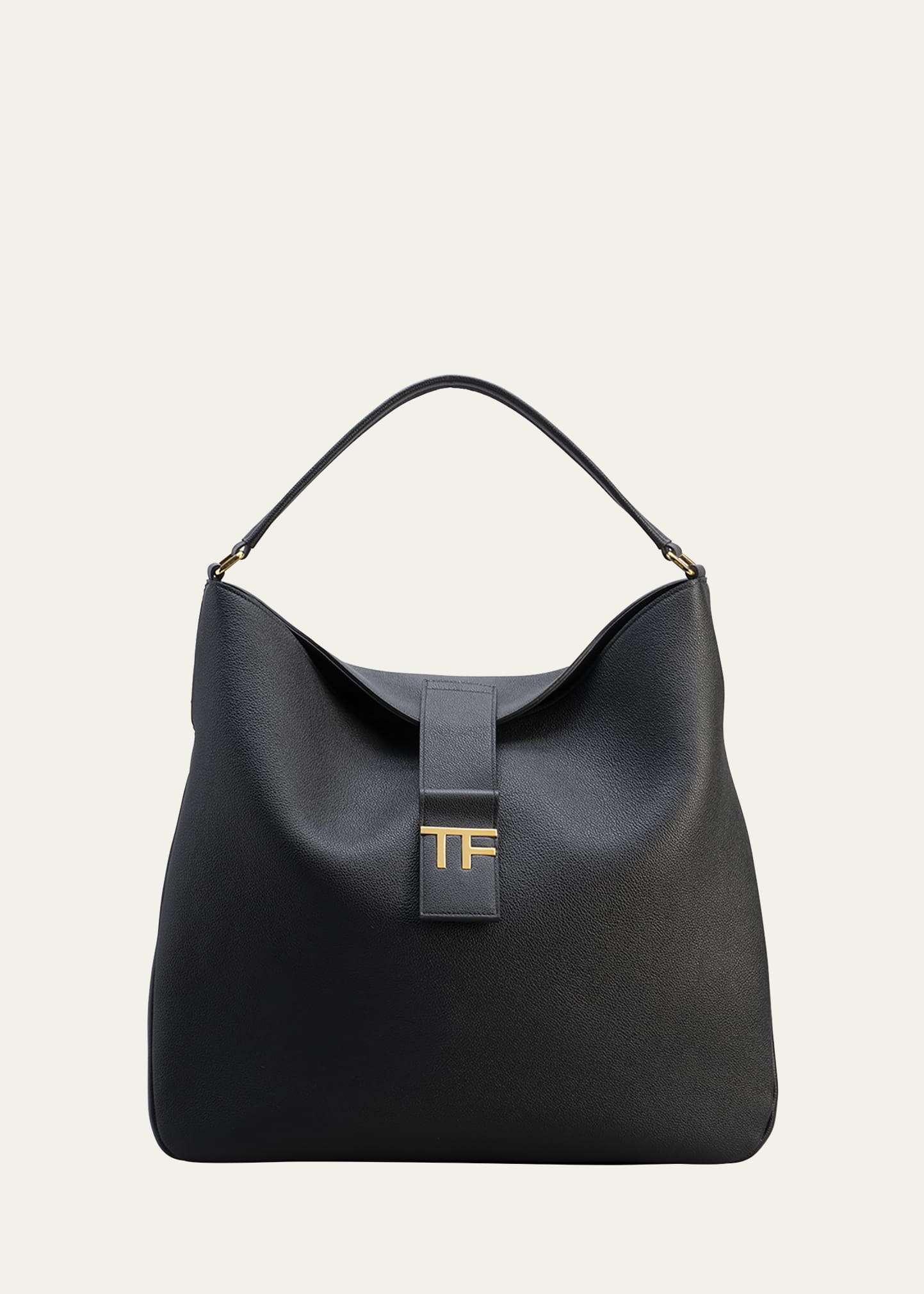 TOM FORD TF MEDIUM HOBO IN GRAINED LEATHER