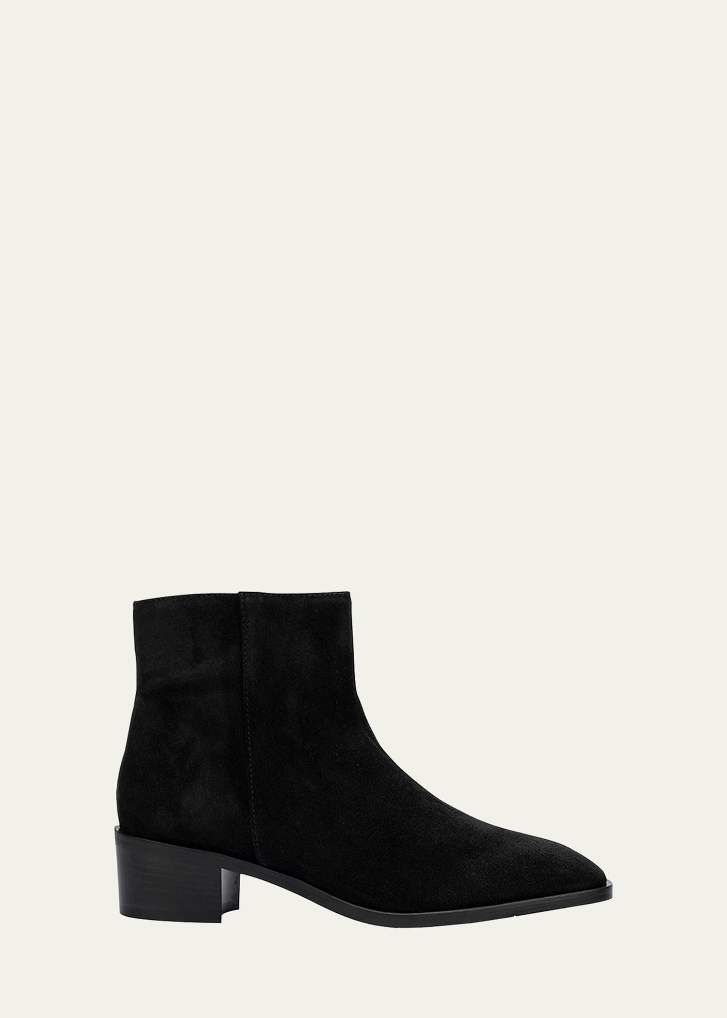 Aquatalia Reeta Suede Ankle Booties In Navy