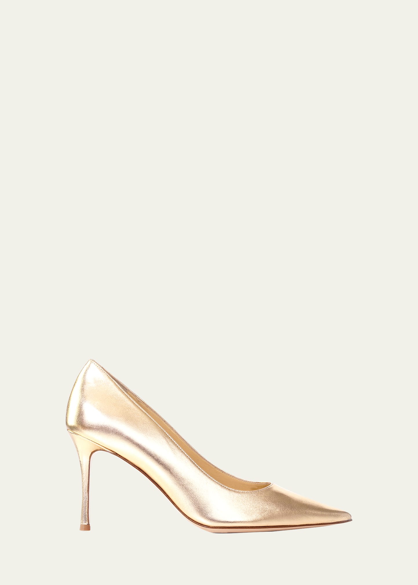 Marion Parke Classic 85mm Pumps In Dune Metallic Nap