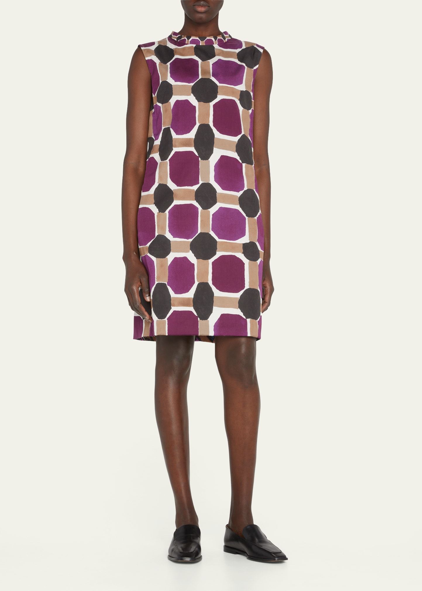 Pop Abstract-Print Shift Dress