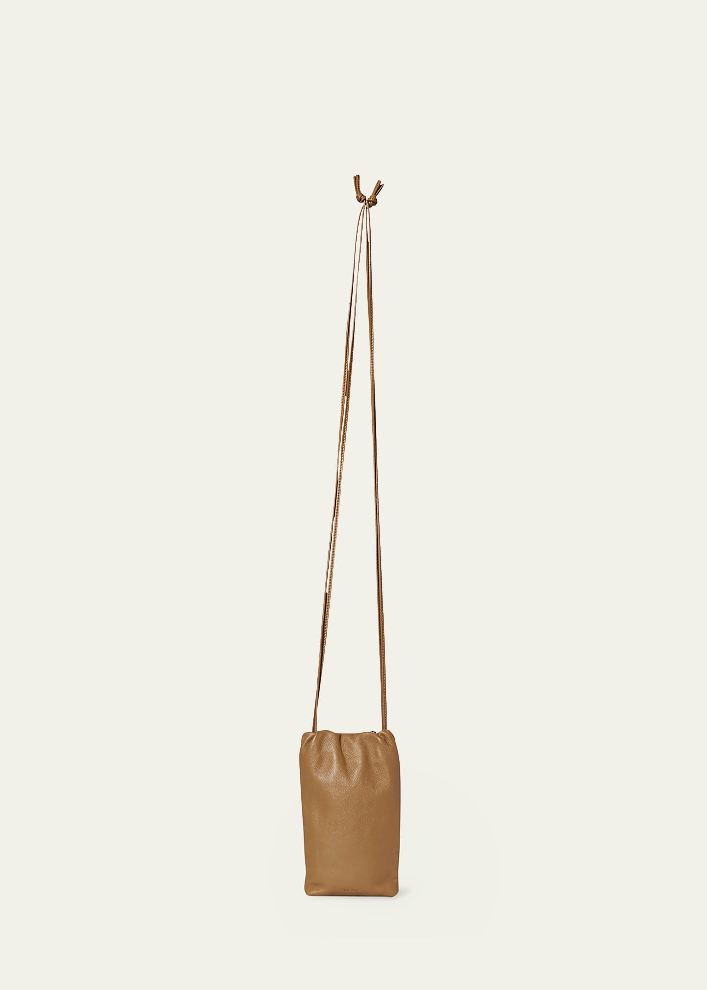 The Row Bourse Phone Case Crossbody Bag In Taupe