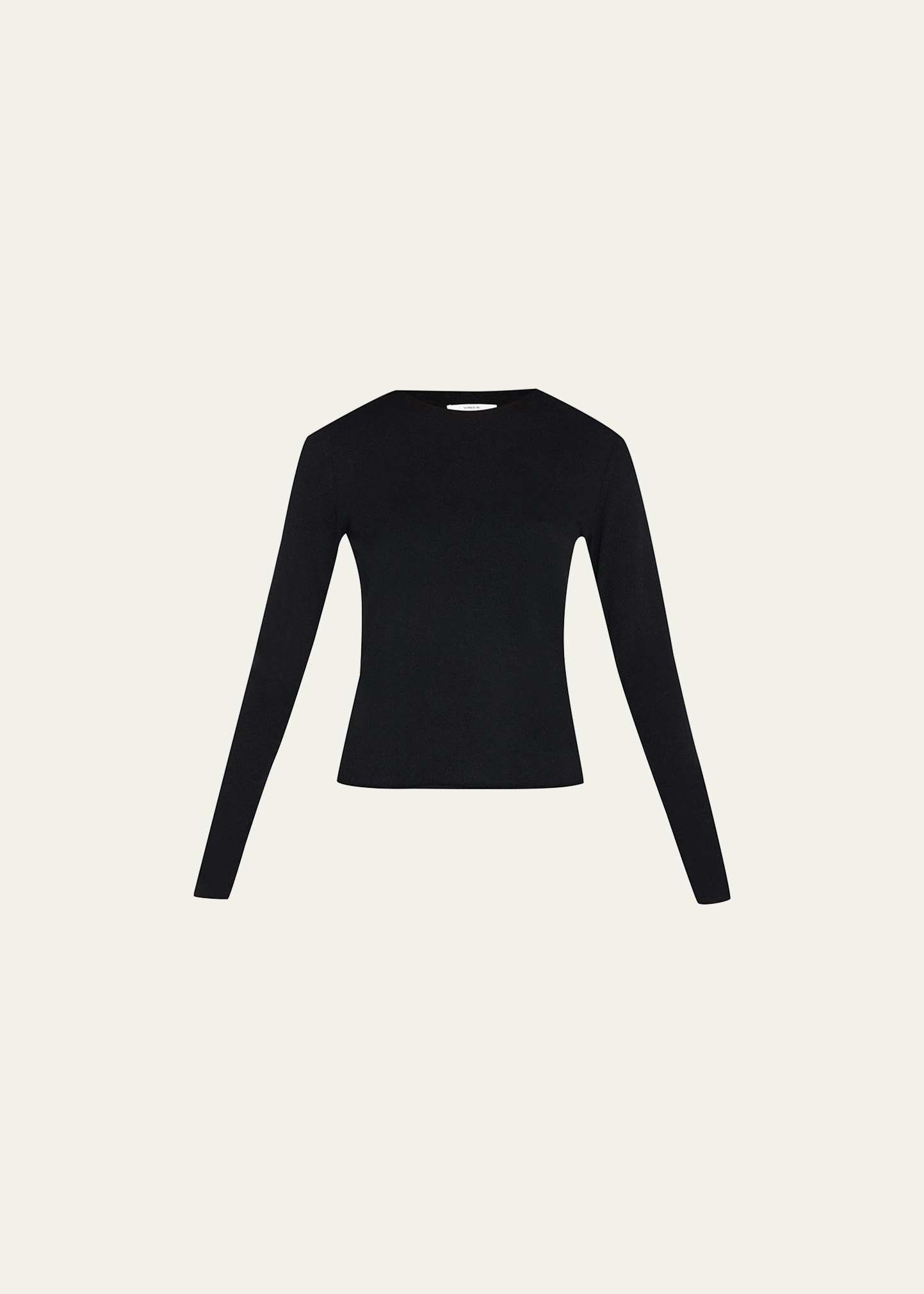 Vince Clean Edge Long-Sleeve Pullover Top