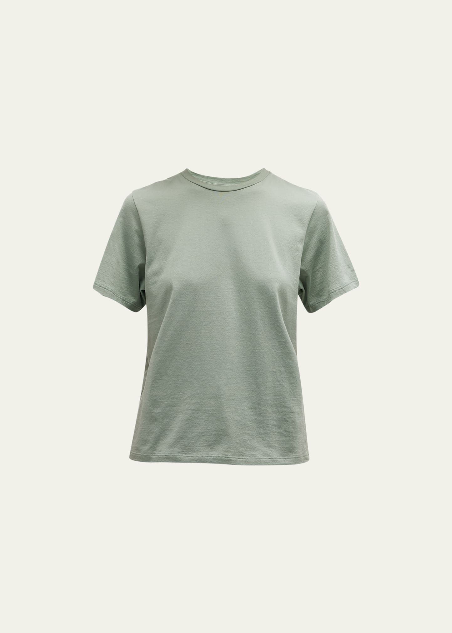 Theory Apex Tiny Tee In Silver Mint