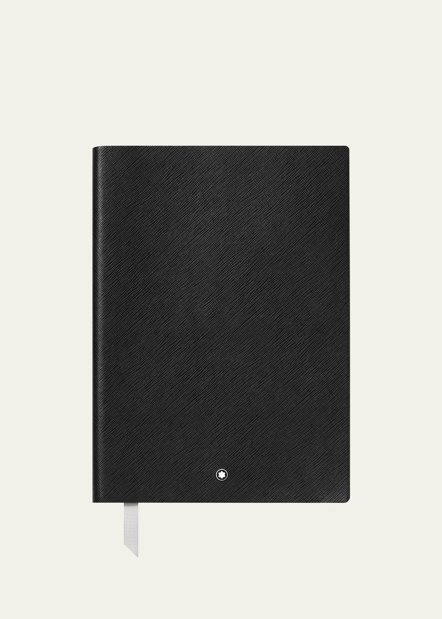 Montblanc Men's #163 Medium Leather Notebook In Black