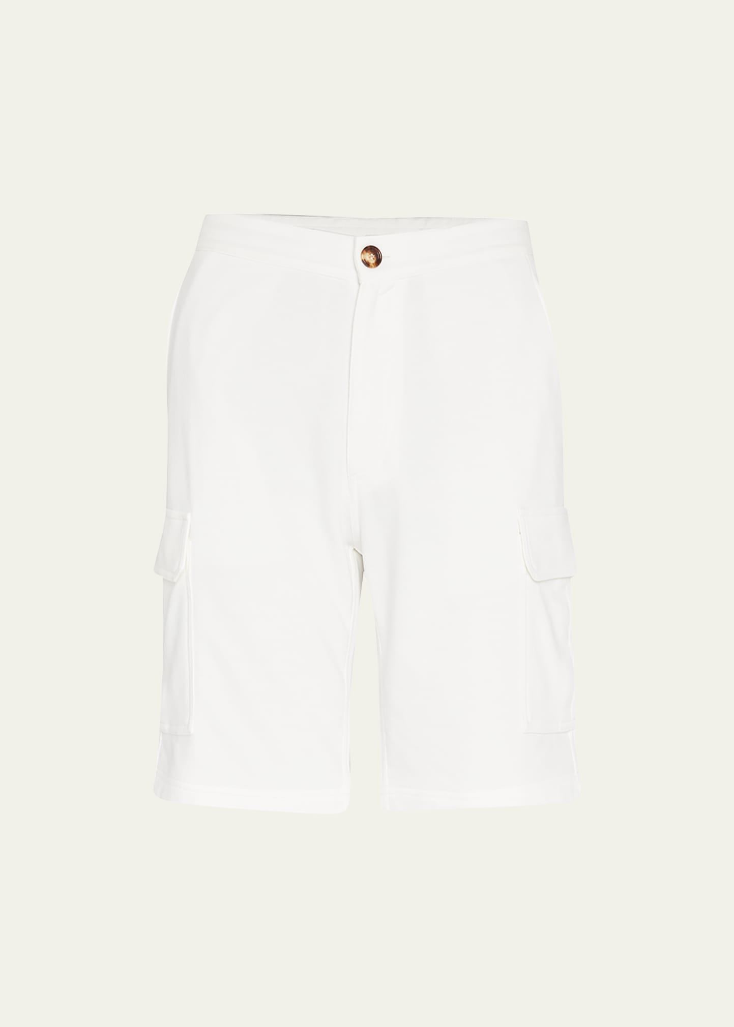 Brunello Cucinelli Cotton Shorts In Off White
